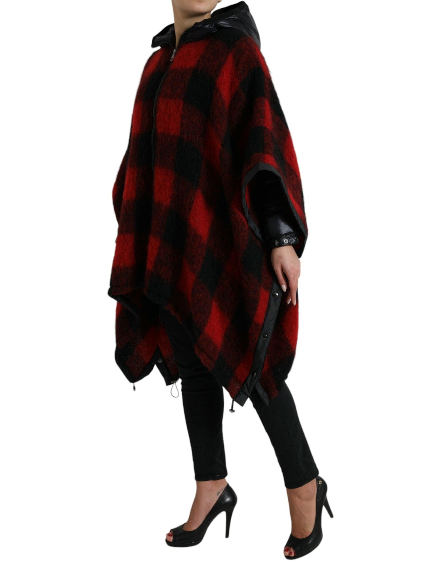 Dolce & Gabbana Buffalo Check Poncho Jacket - Arichezz.store