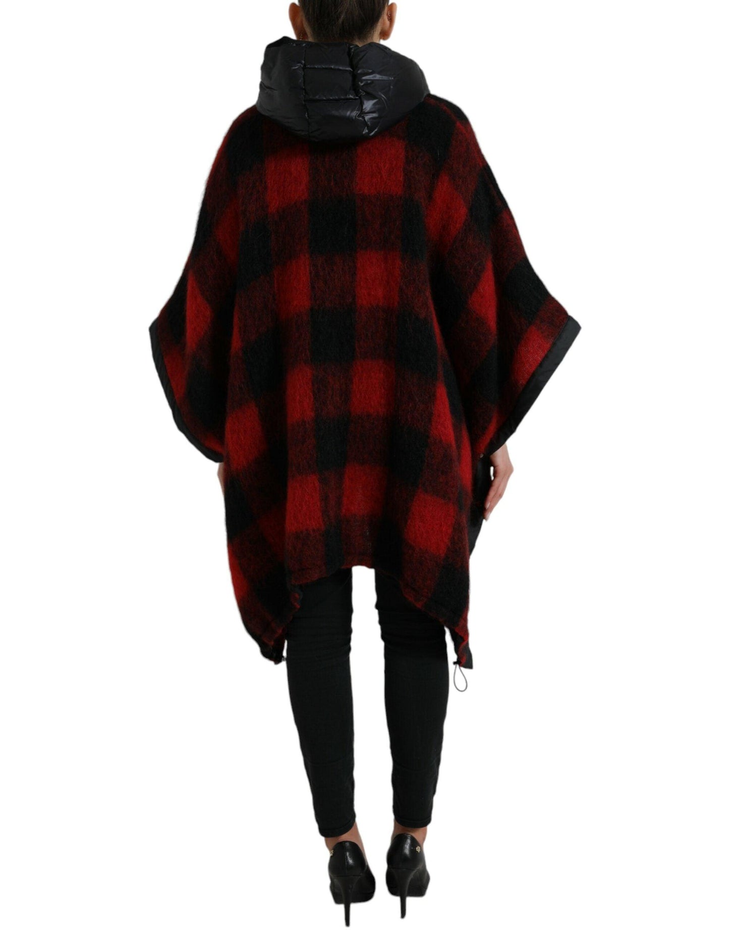 Dolce & Gabbana Buffalo Check Poncho Jacket - Arichezz.store