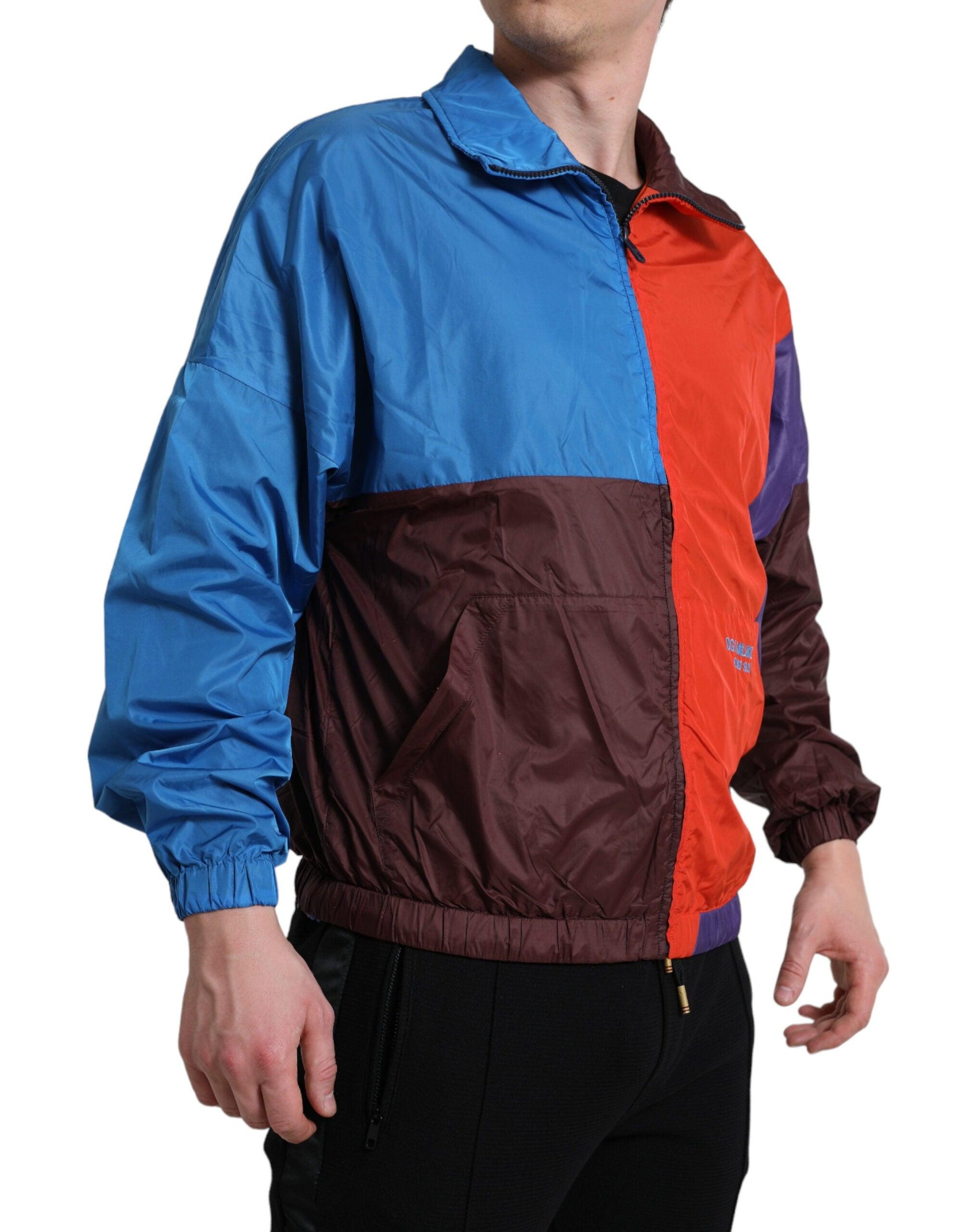 Dolce & Gabbana Multicolor Techno Fabric Windbreaker Jacket - Arichezz.store