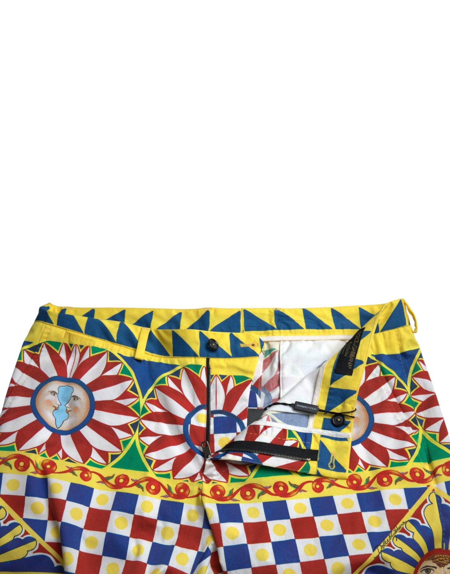 Dolce & Gabbana Multicolor Print Bermuda Shorts - Arichezz.store