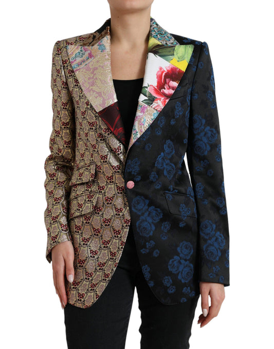 Dolce & Gabbana Multicolor Patchwork Blazer - Arichezz.store