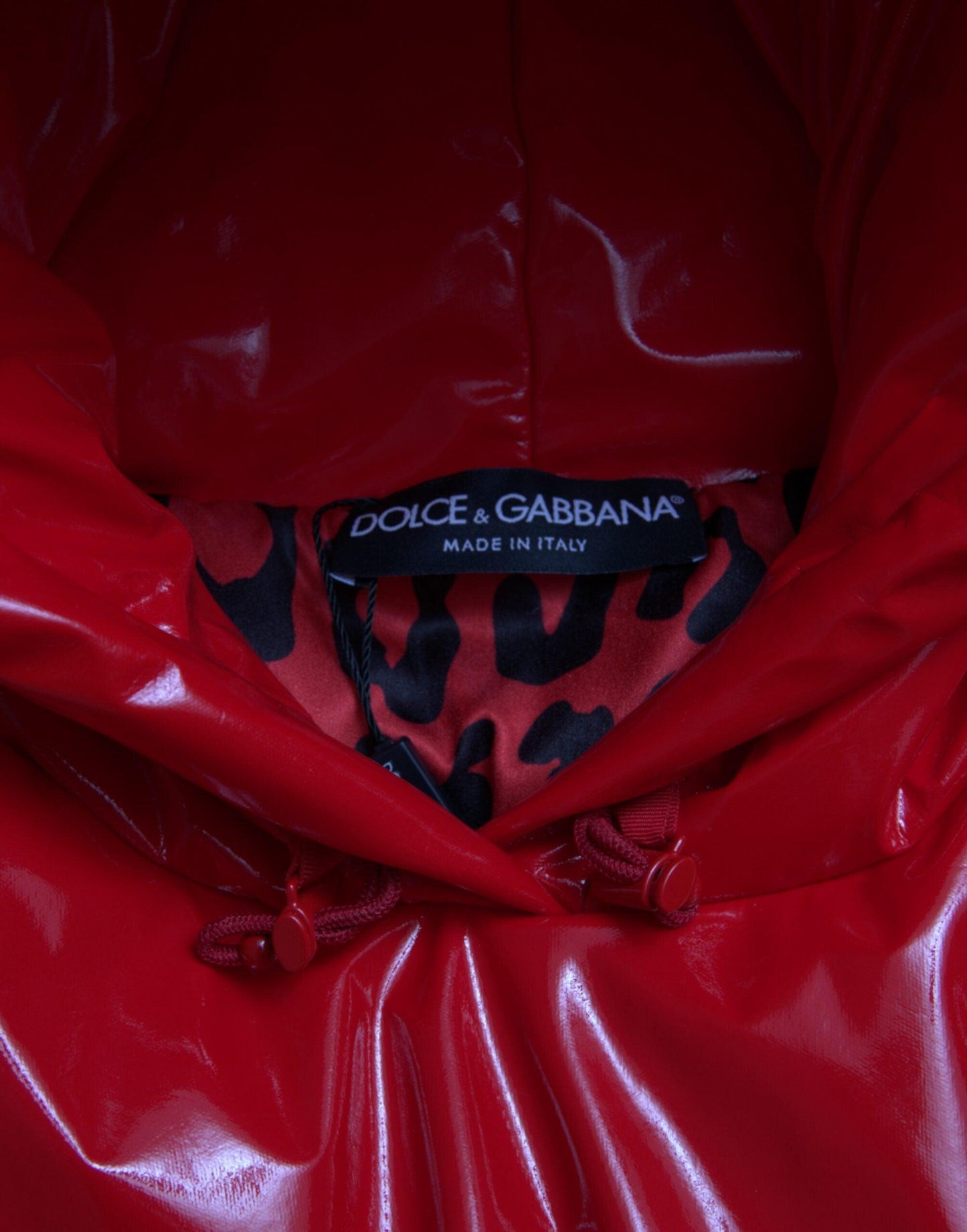 Dolce & Gabbana Shiny Red Cropped Jacket - Arichezz.store