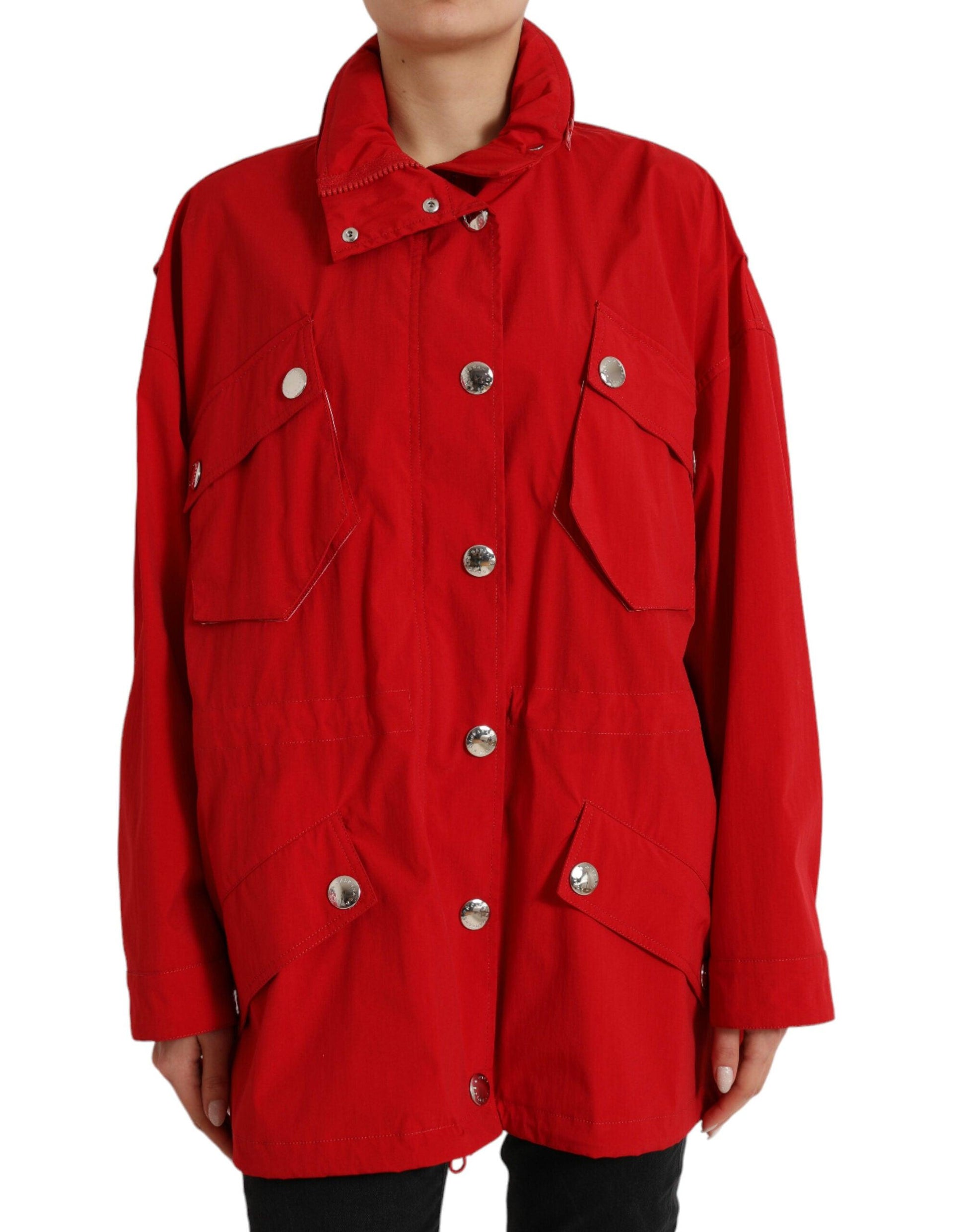 Dolce & Gabbana Elegant Red Long Sleeve Jacket - Arichezz.store