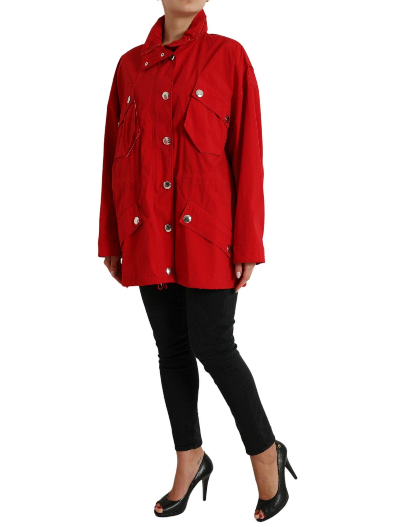 Dolce & Gabbana Elegant Red Long Sleeve Jacket - Arichezz.store