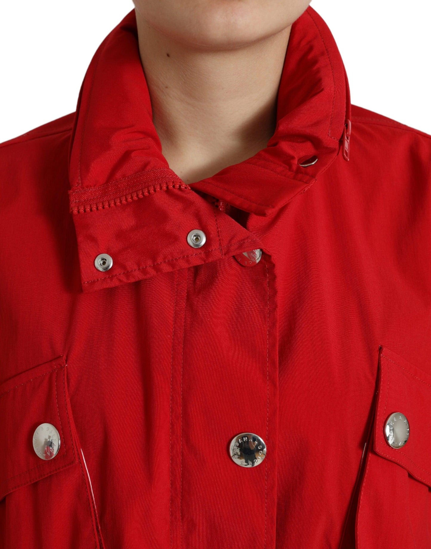 Dolce & Gabbana Elegant Red Long Sleeve Jacket - Arichezz.store