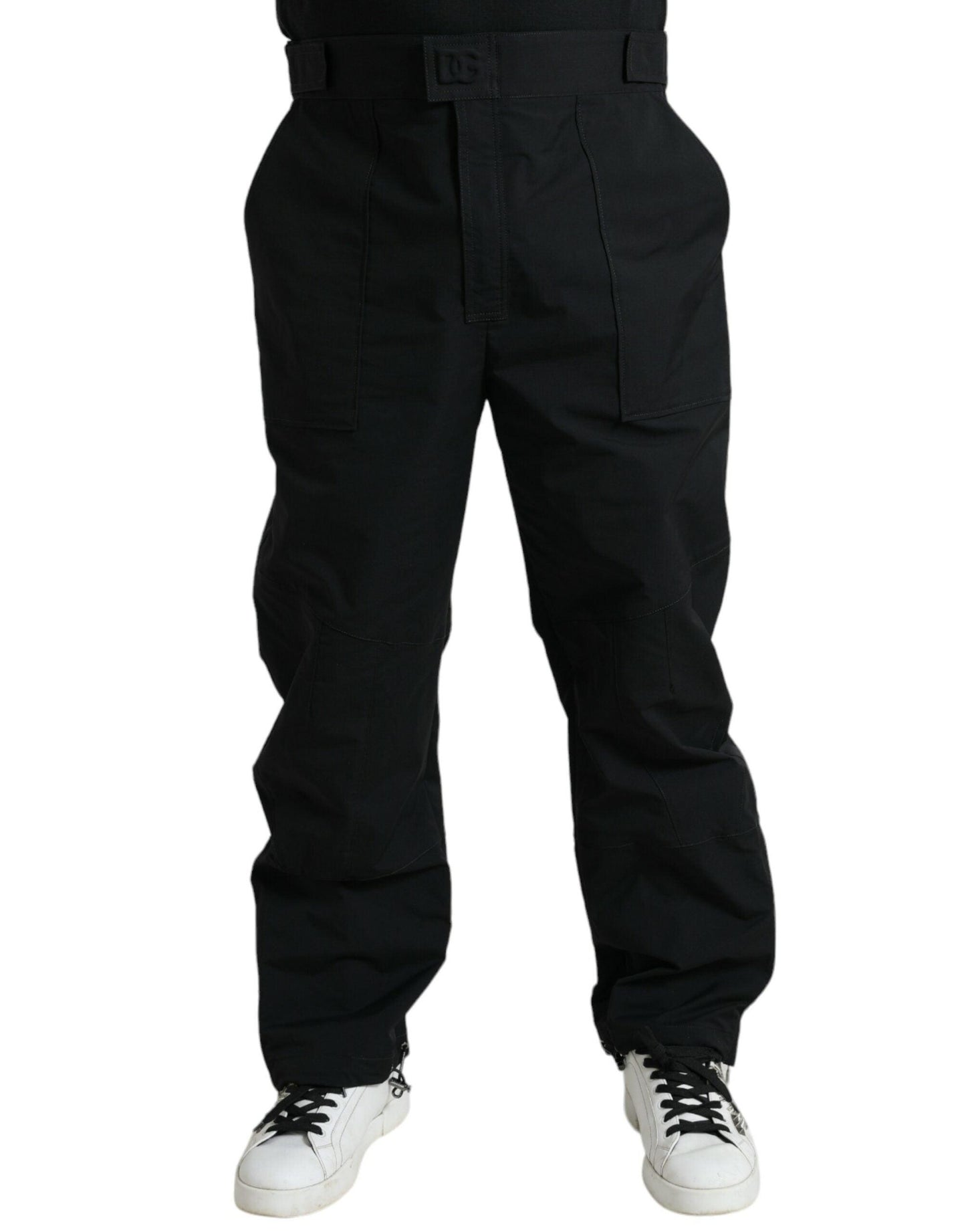 Dolce & Gabbana Elegant Casual Black Straight Pants - Arichezz.store