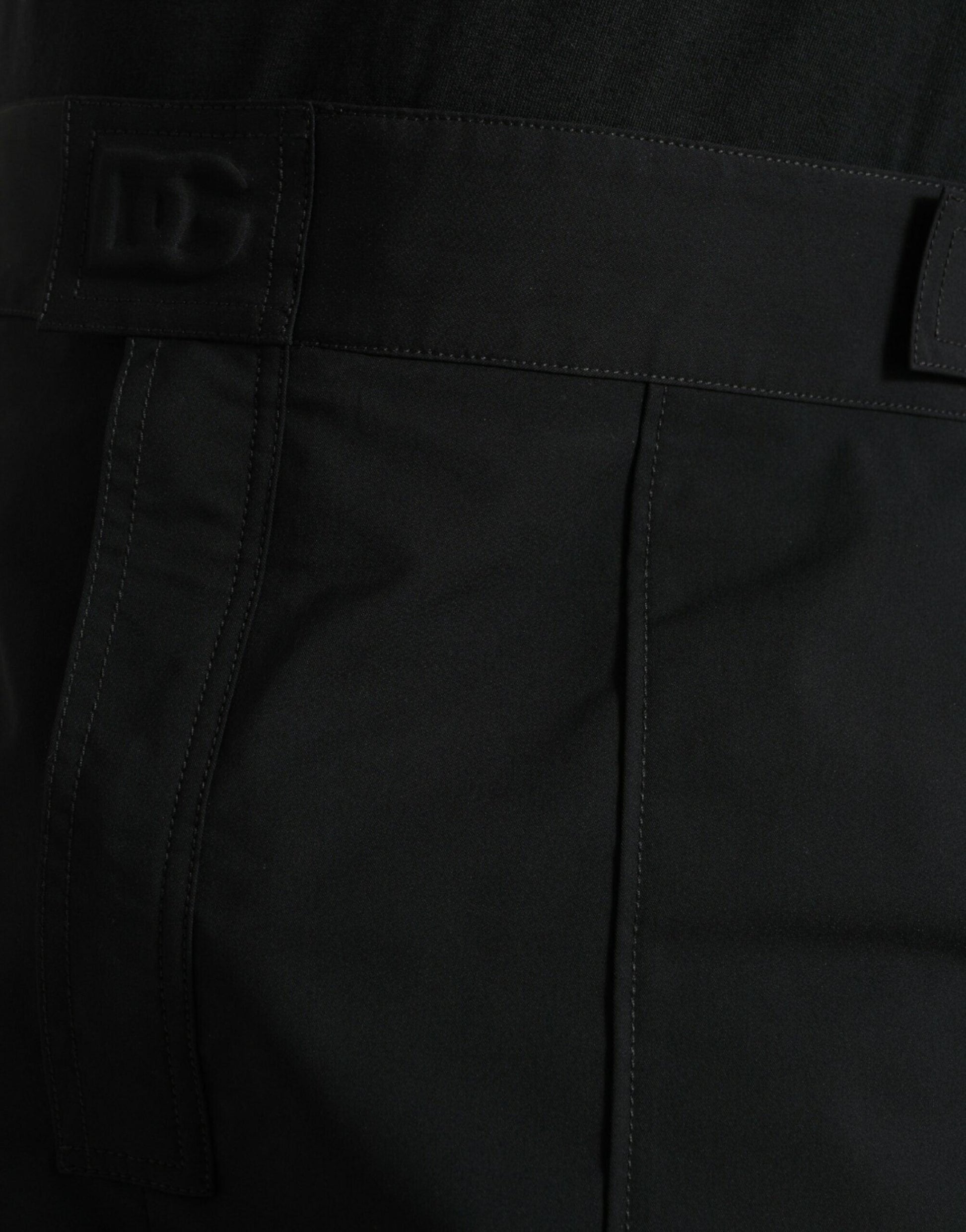 Dolce & Gabbana Elegant Casual Black Straight Pants - Arichezz.store