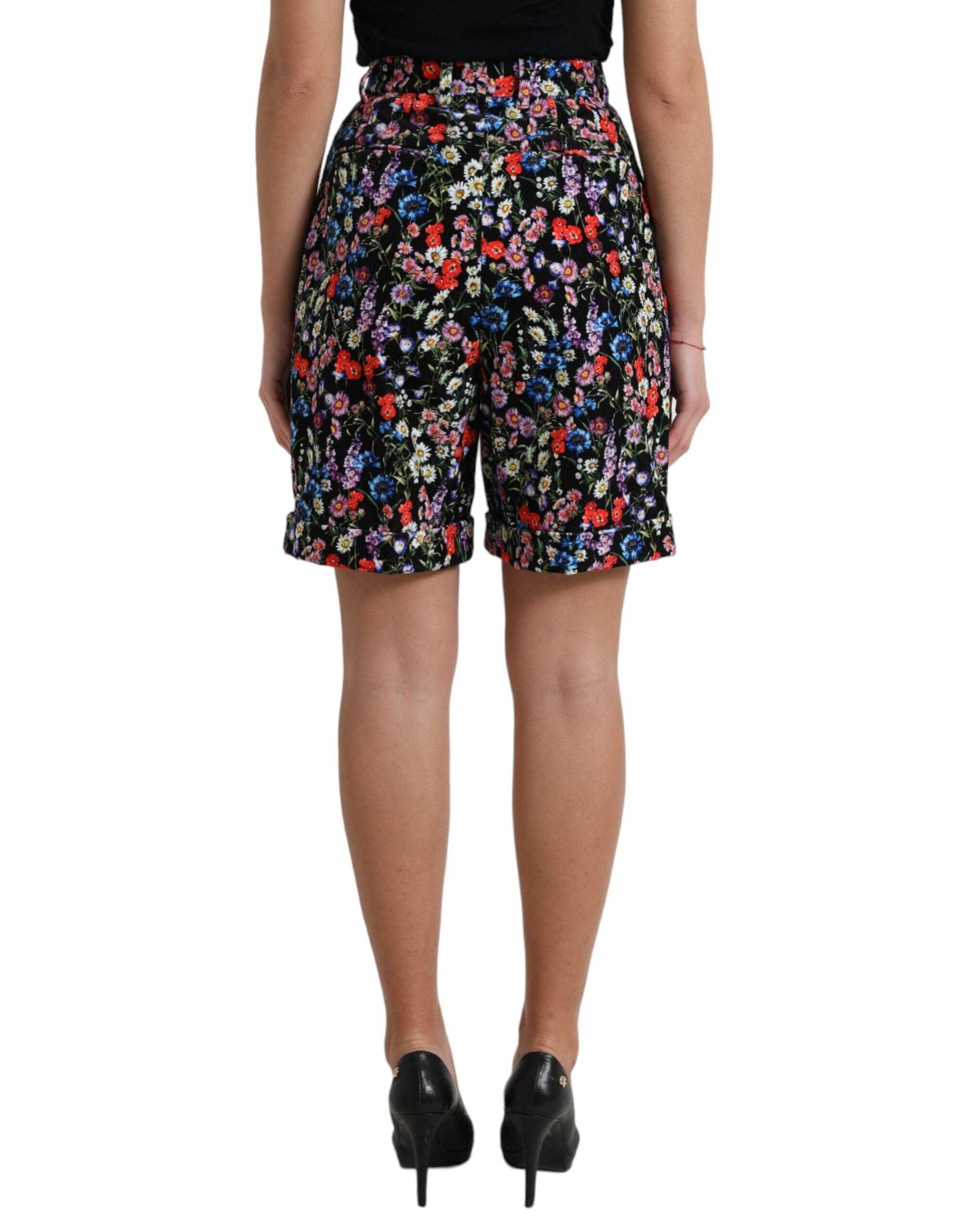 Dolce & Gabbana Chic Floral High Waist Hot Pants Shorts - Arichezz.store