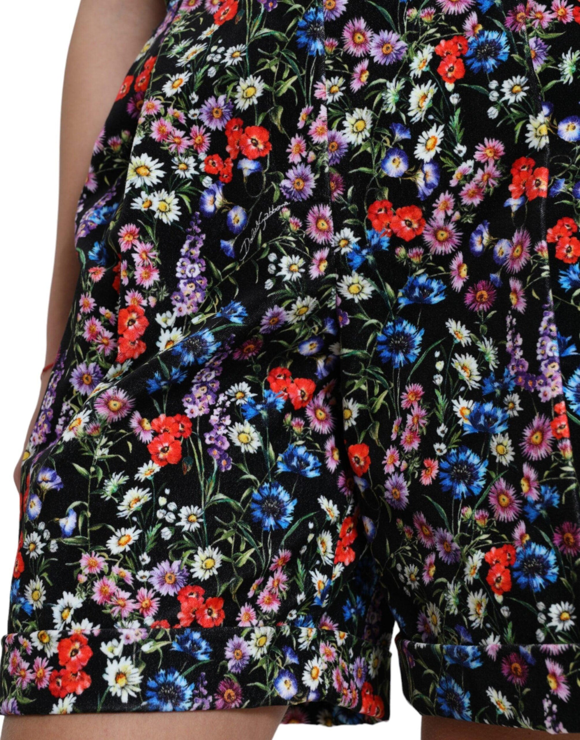 Dolce & Gabbana Chic Floral High Waist Hot Pants Shorts - Arichezz.store