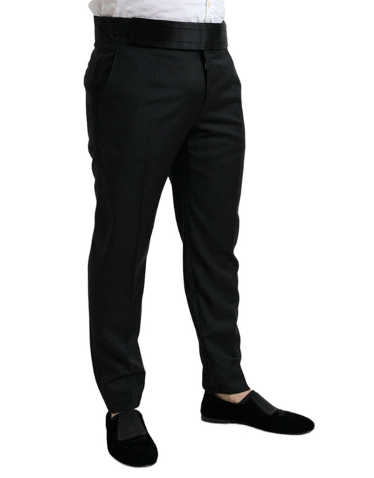 Dolce & Gabbana Elegant Slim Fit Wool Dress Pants - Arichezz.store