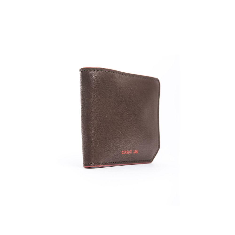 Cerruti 1881 Brown Calf Leather Men's Wallet - Arichezz.store