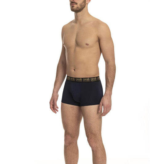 Cavalli Class Blue Cotton Men Trunk - Arichezz.store