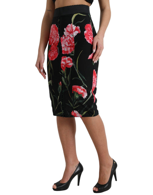 Dolce & Gabbana Floral High Waist Pencil Skirt - Arichezz.store