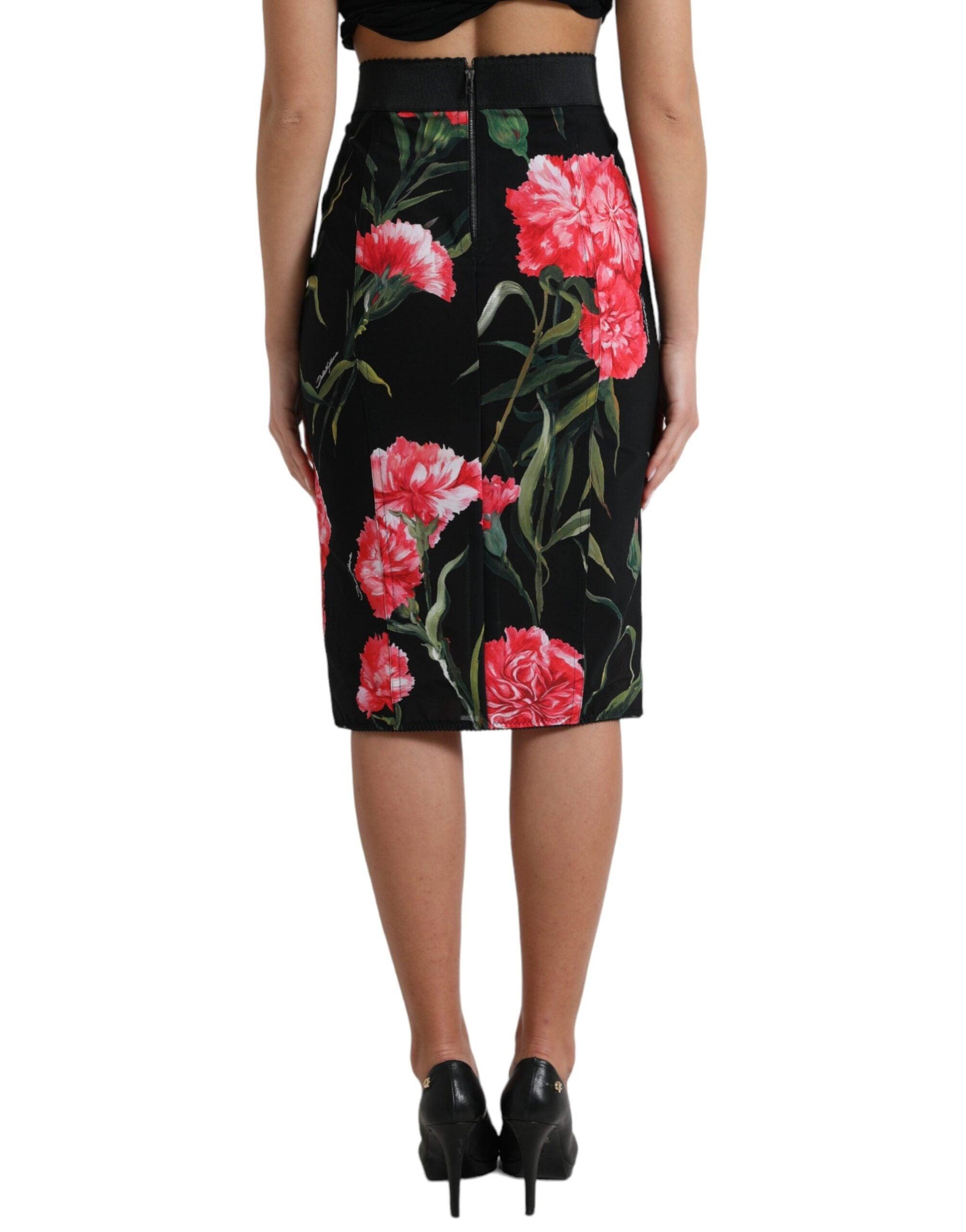 Dolce & Gabbana Floral High Waist Pencil Skirt - Arichezz.store