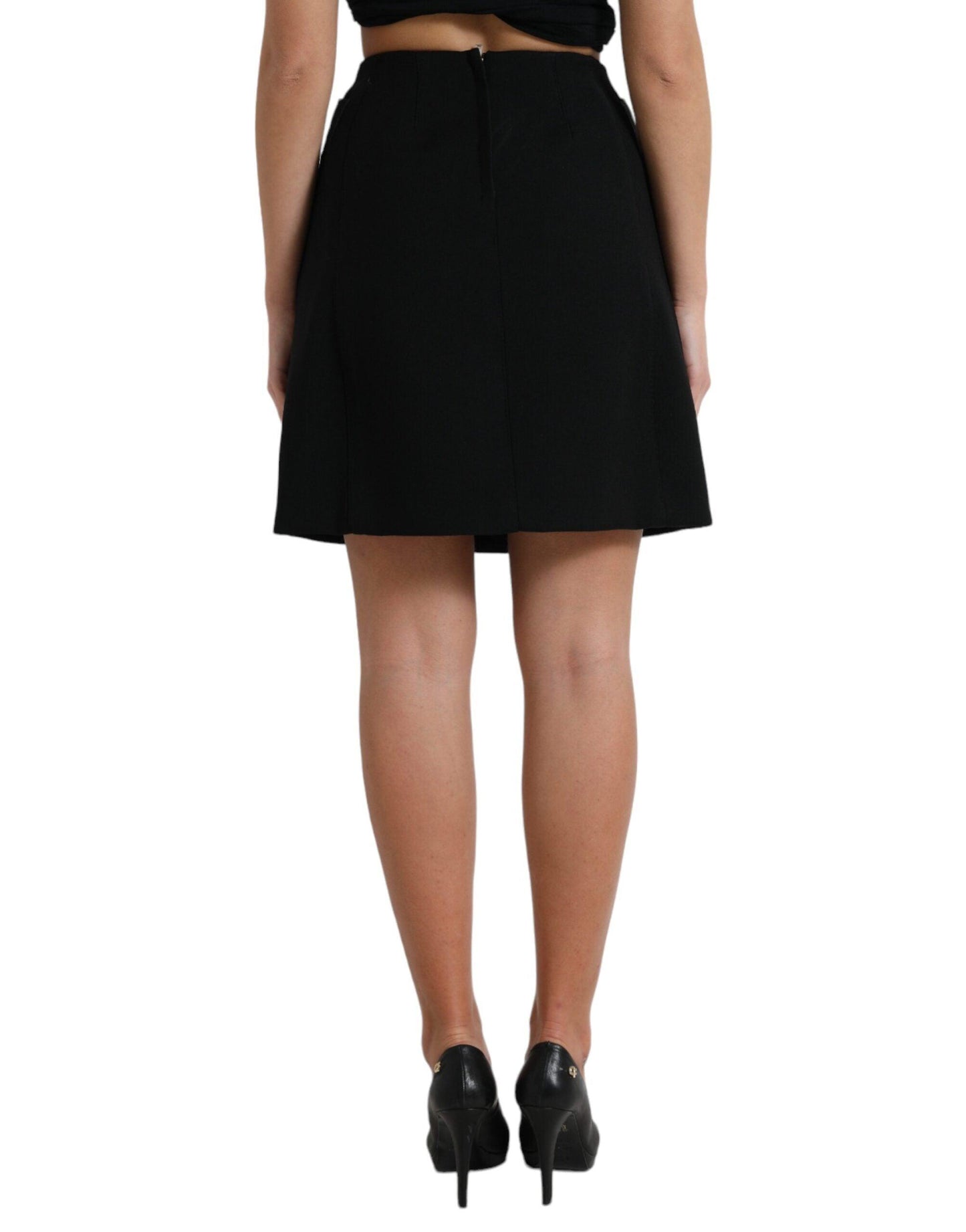 Dolce & Gabbana Elegant High-Waist A-Line Mini Skirt - Arichezz.store