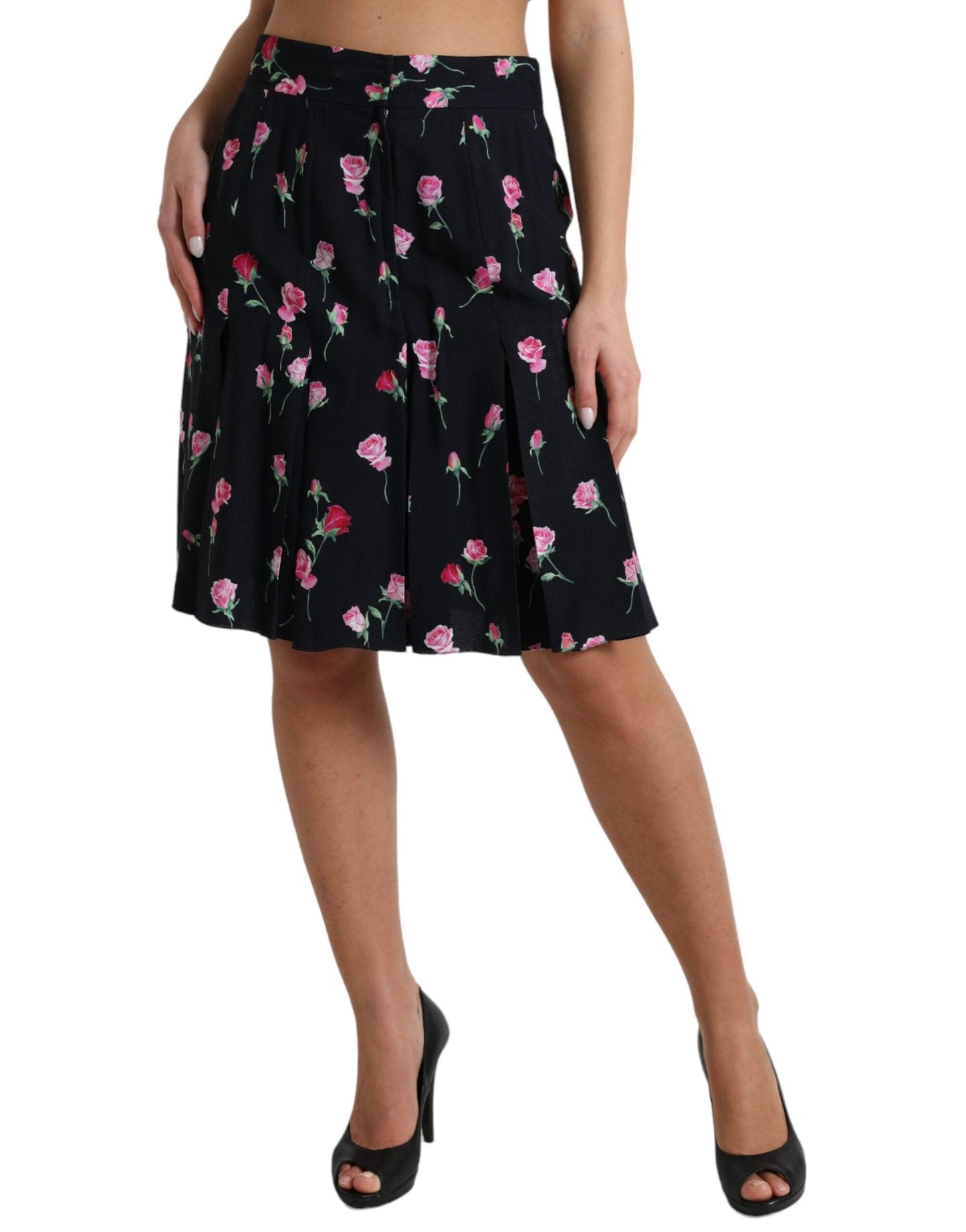 Dolce & Gabbana Elegant Floral A-Line Knee-Length Skirt - Arichezz.store