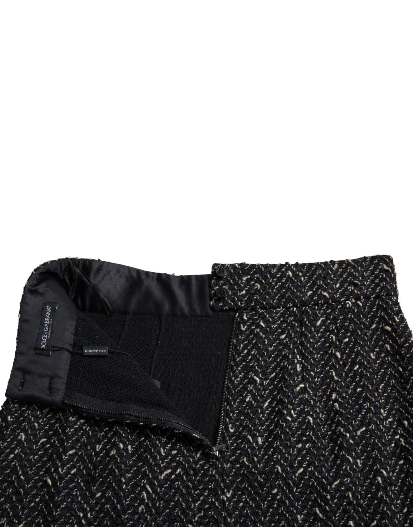 Dolce & Gabbana Elegant Tweed High-Waist Mini Skirt - Arichezz.store