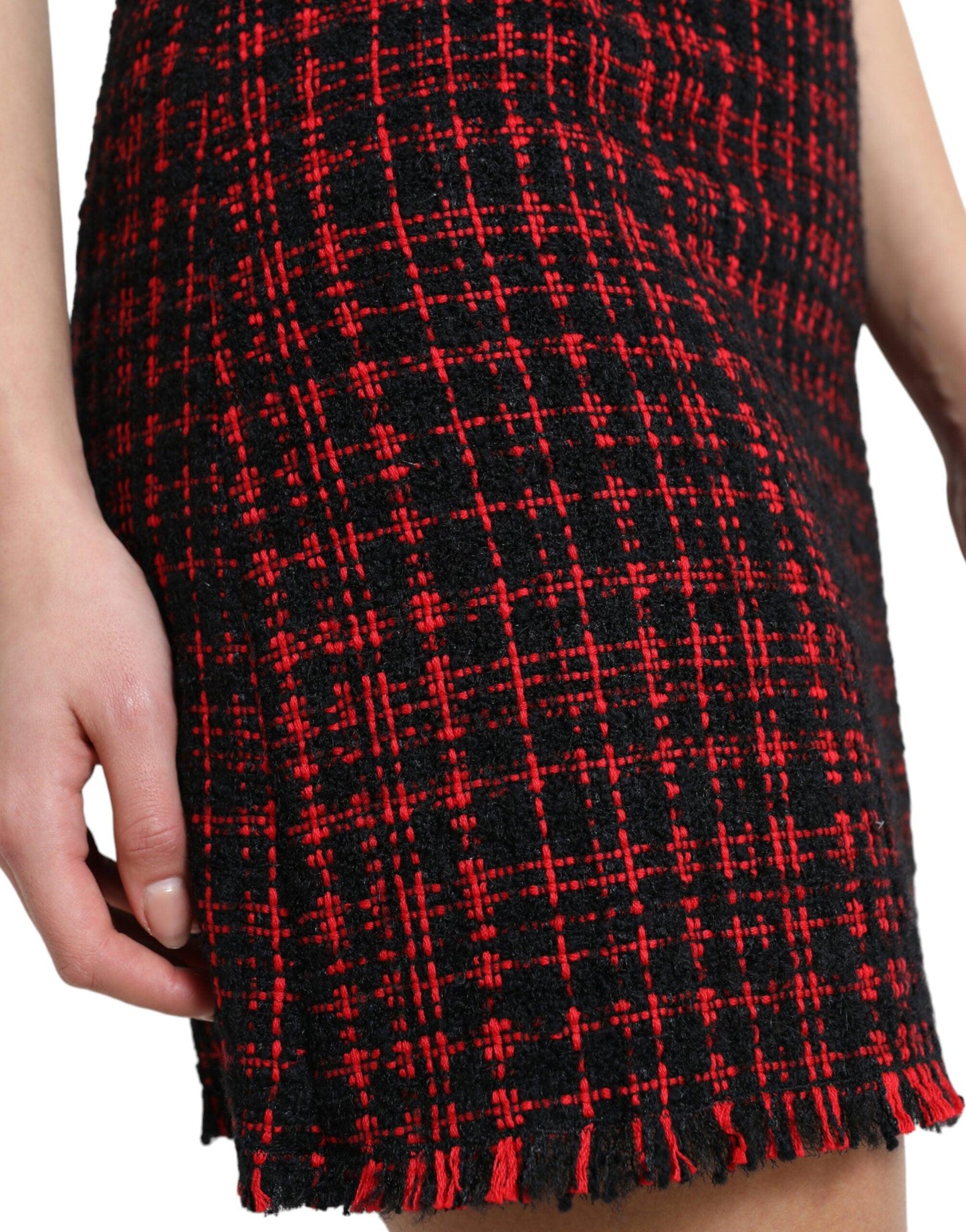 Dolce & Gabbana Tantalizing Tartan High-Waist Mini Skirt - Arichezz.store