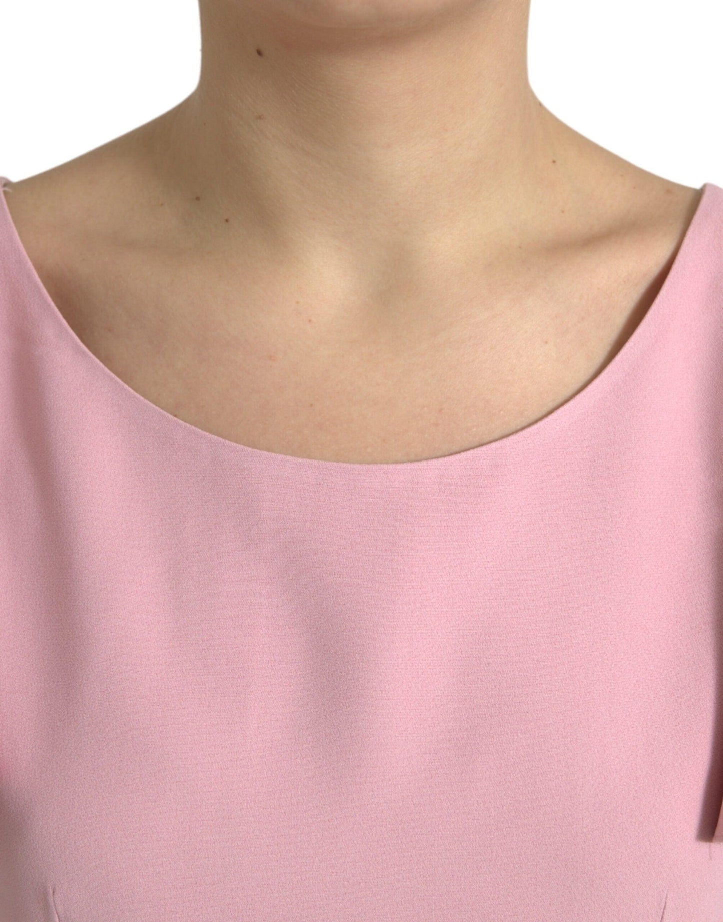 Dolce & Gabbana Chic Pink Bell Sleeve Top - Arichezz.store