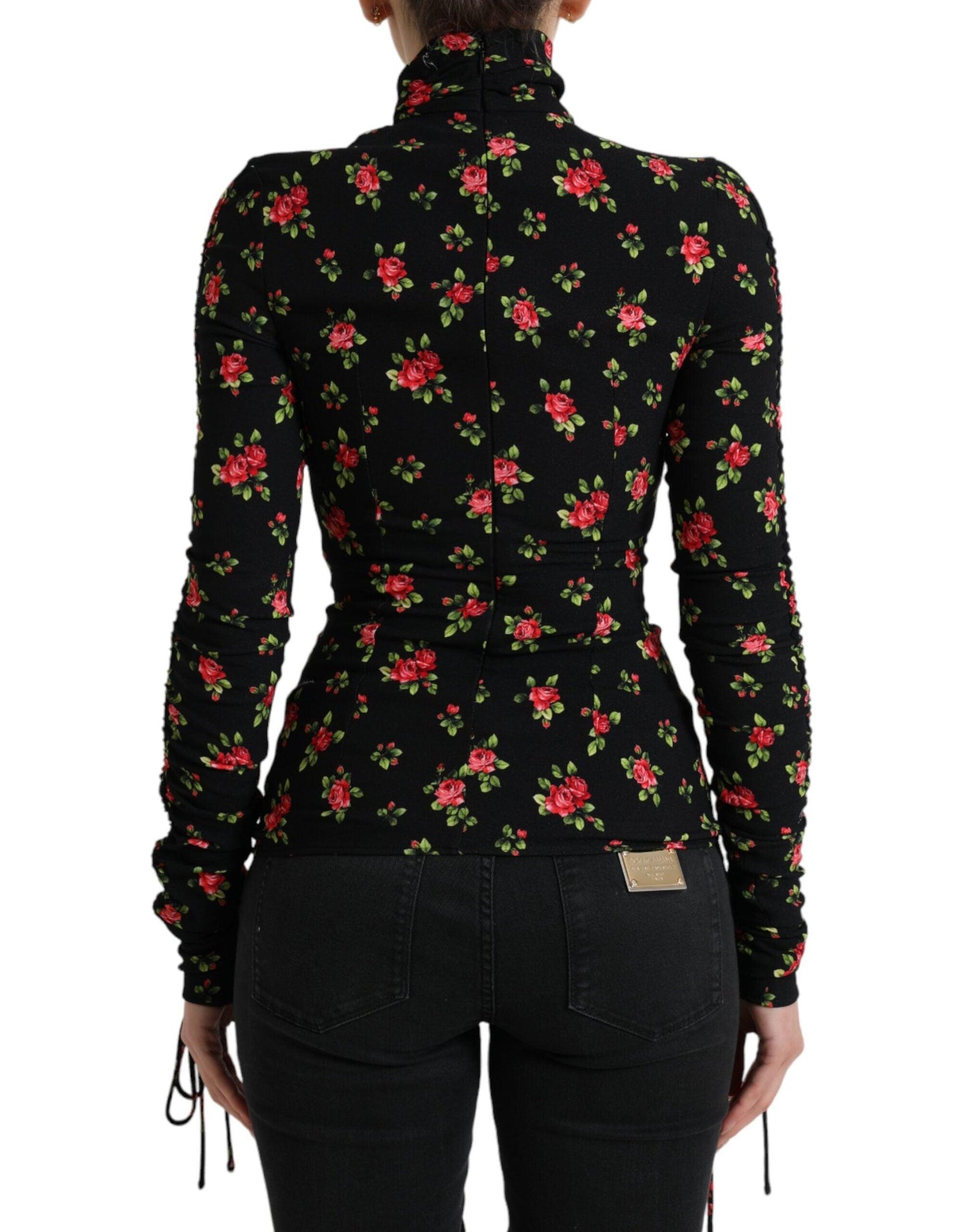 Dolce & Gabbana Elegant Floral Silk Blend Top - Arichezz.store