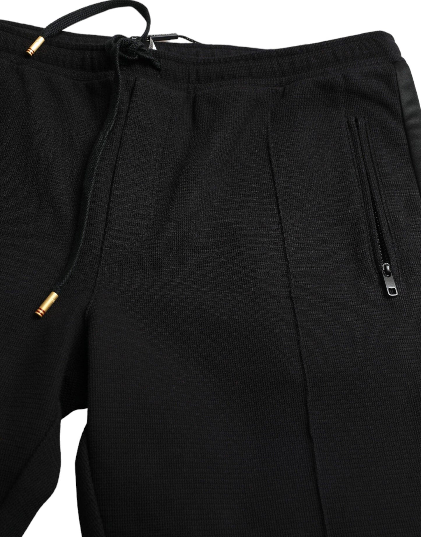 Dolce & Gabbana Elegant Black Cotton Blend Jogger Pants - Arichezz.store