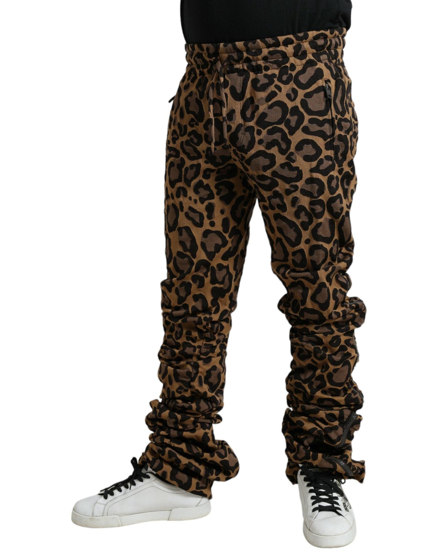 Dolce & Gabbana Chic Leopard Print Jogger Pants - Arichezz.store