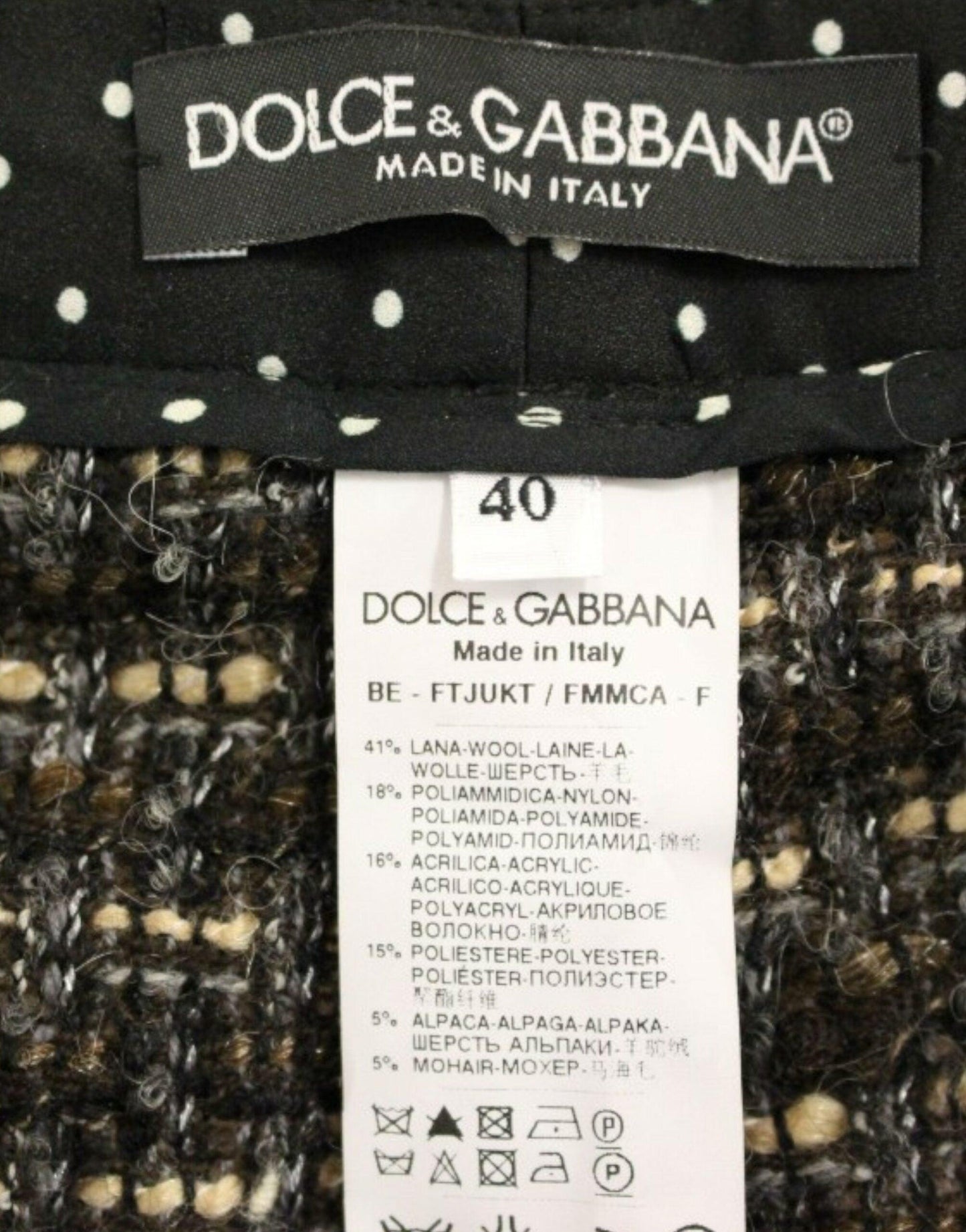 Dolce & Gabbana Elegant Multicolor Wool Blend Shorts - Arichezz.store