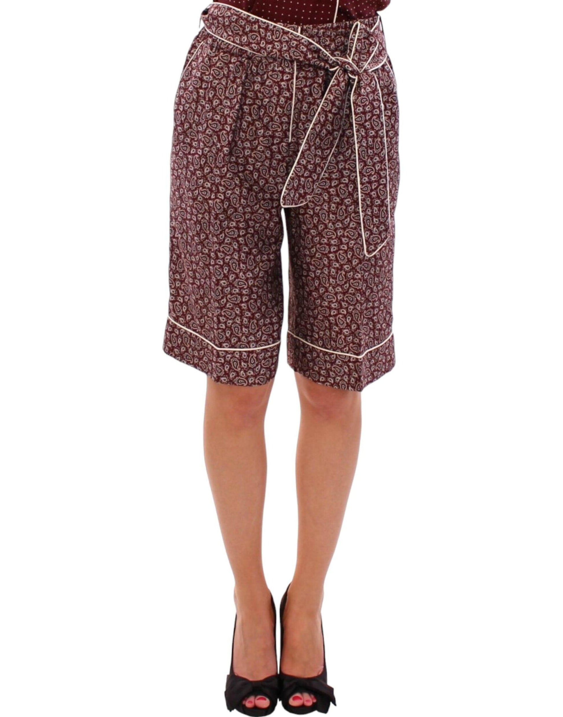 Dolce & Gabbana Chic Silk Pajama Shorts - Arichezz.store