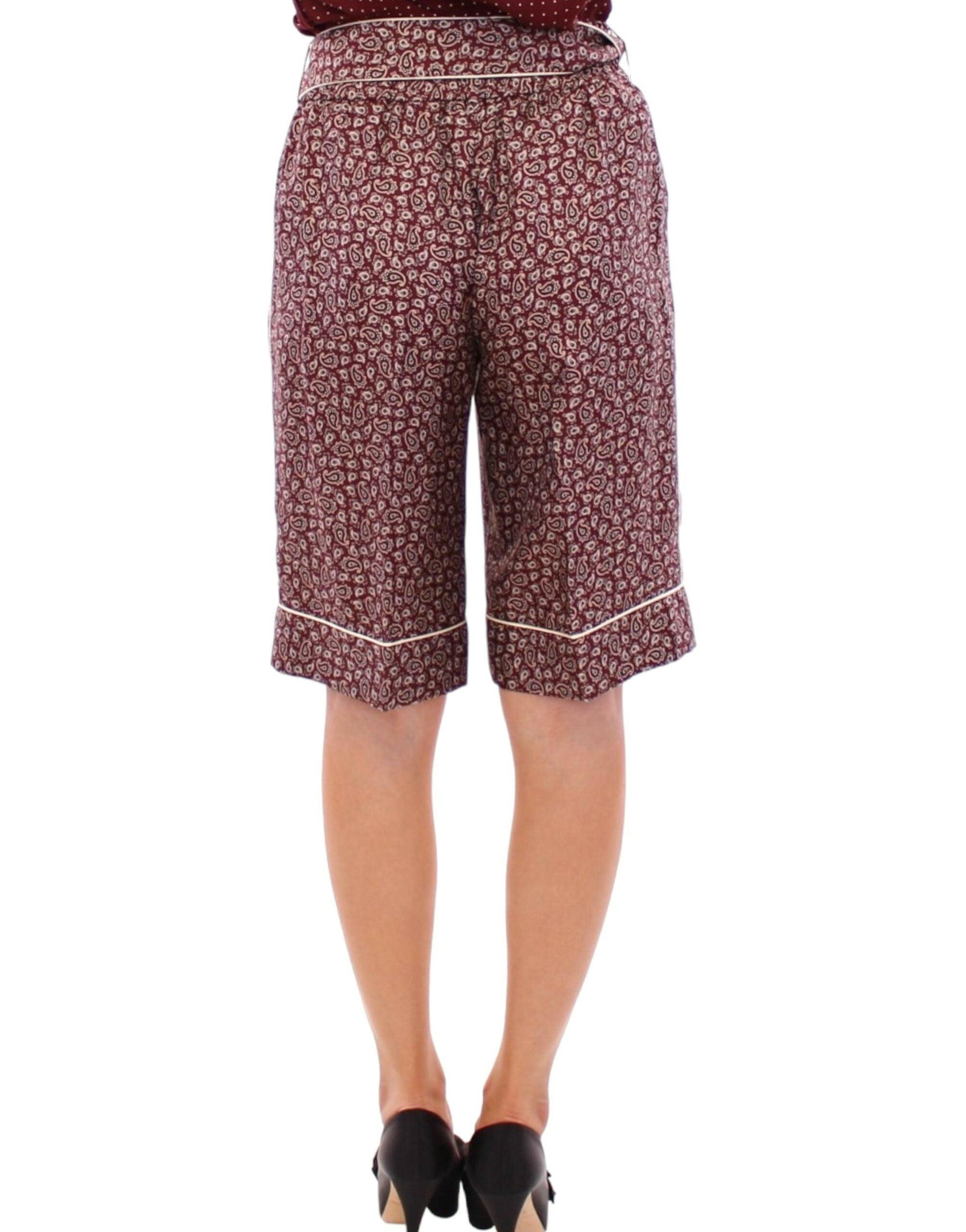 Dolce & Gabbana Chic Silk Pajama Shorts - Arichezz.store