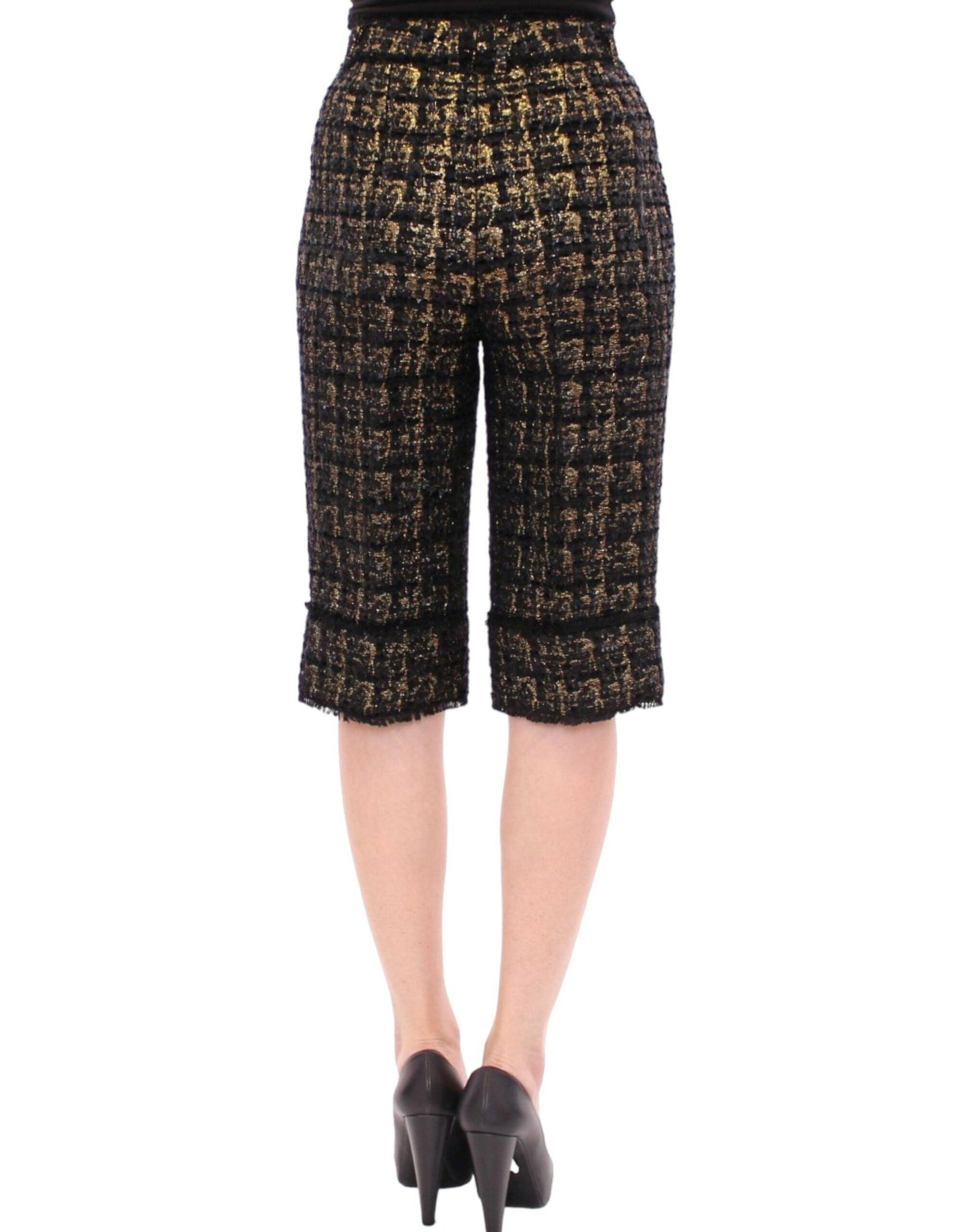 Dolce & Gabbana Elegant Designer Woven Shorts - Arichezz.store