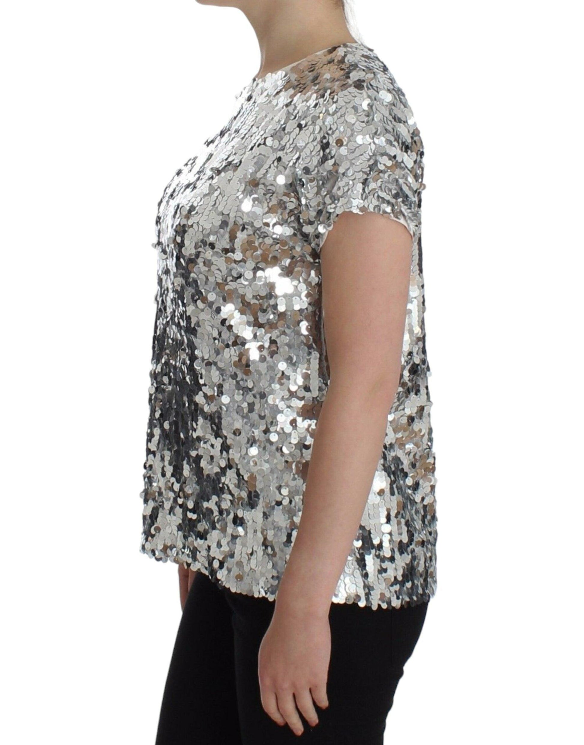 Dolce & Gabbana Enchanted Sicily Sequined Evening Blouse - Arichezz.store