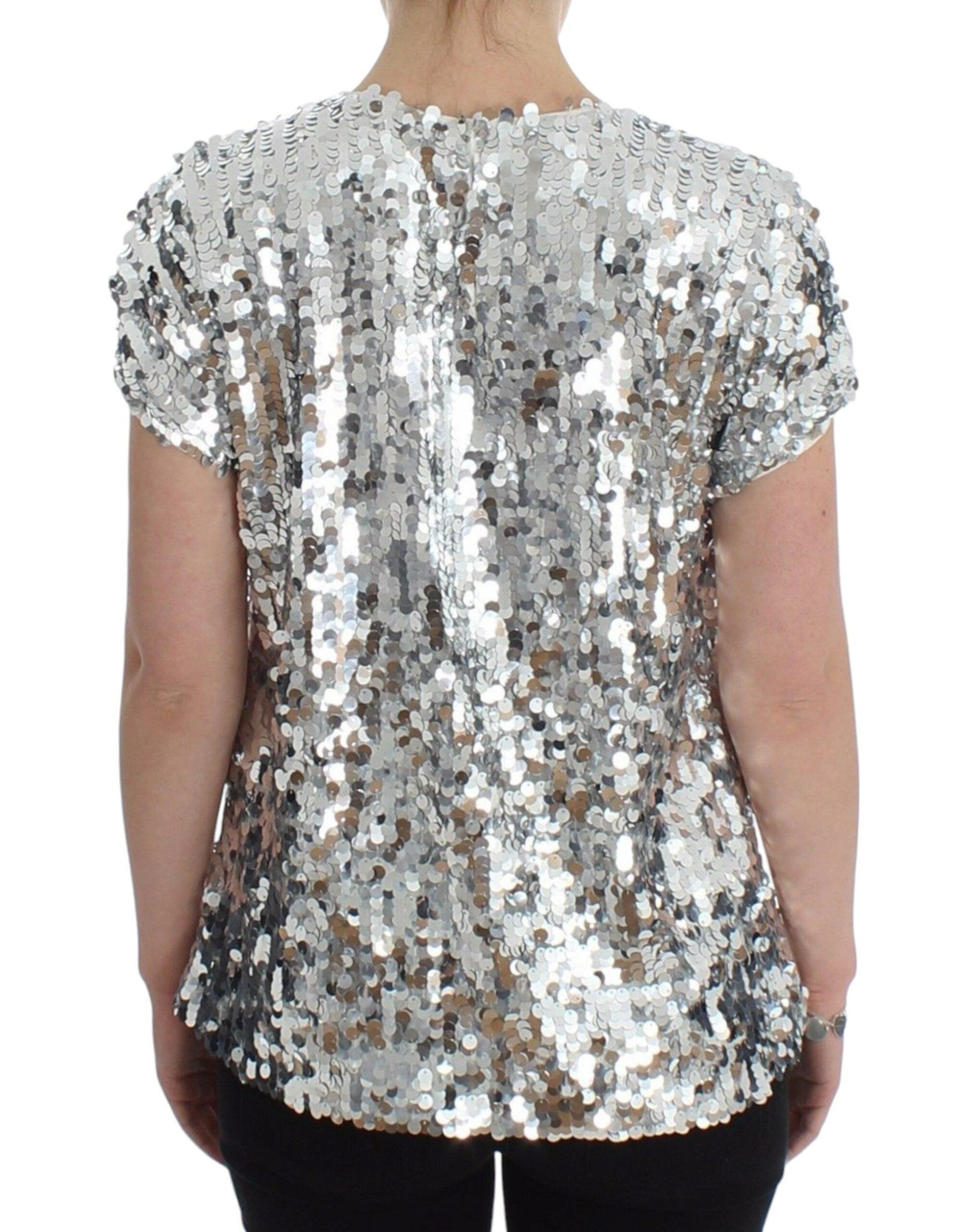 Dolce & Gabbana Enchanted Sicily Sequined Evening Blouse - Arichezz.store