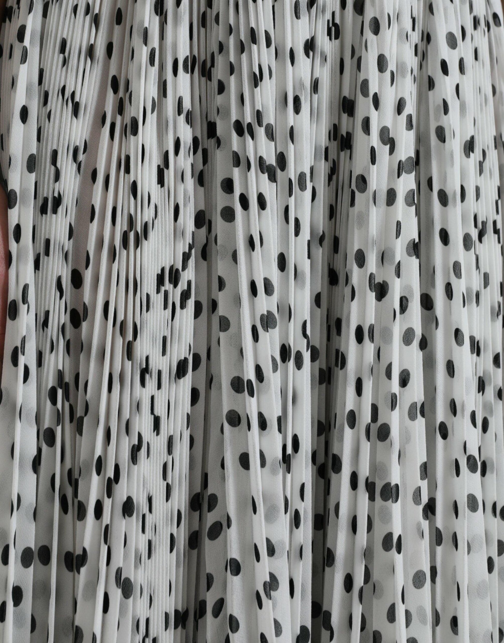 Dolce & Gabbana Elegant Polka Dots Maxi Dress - Arichezz.store