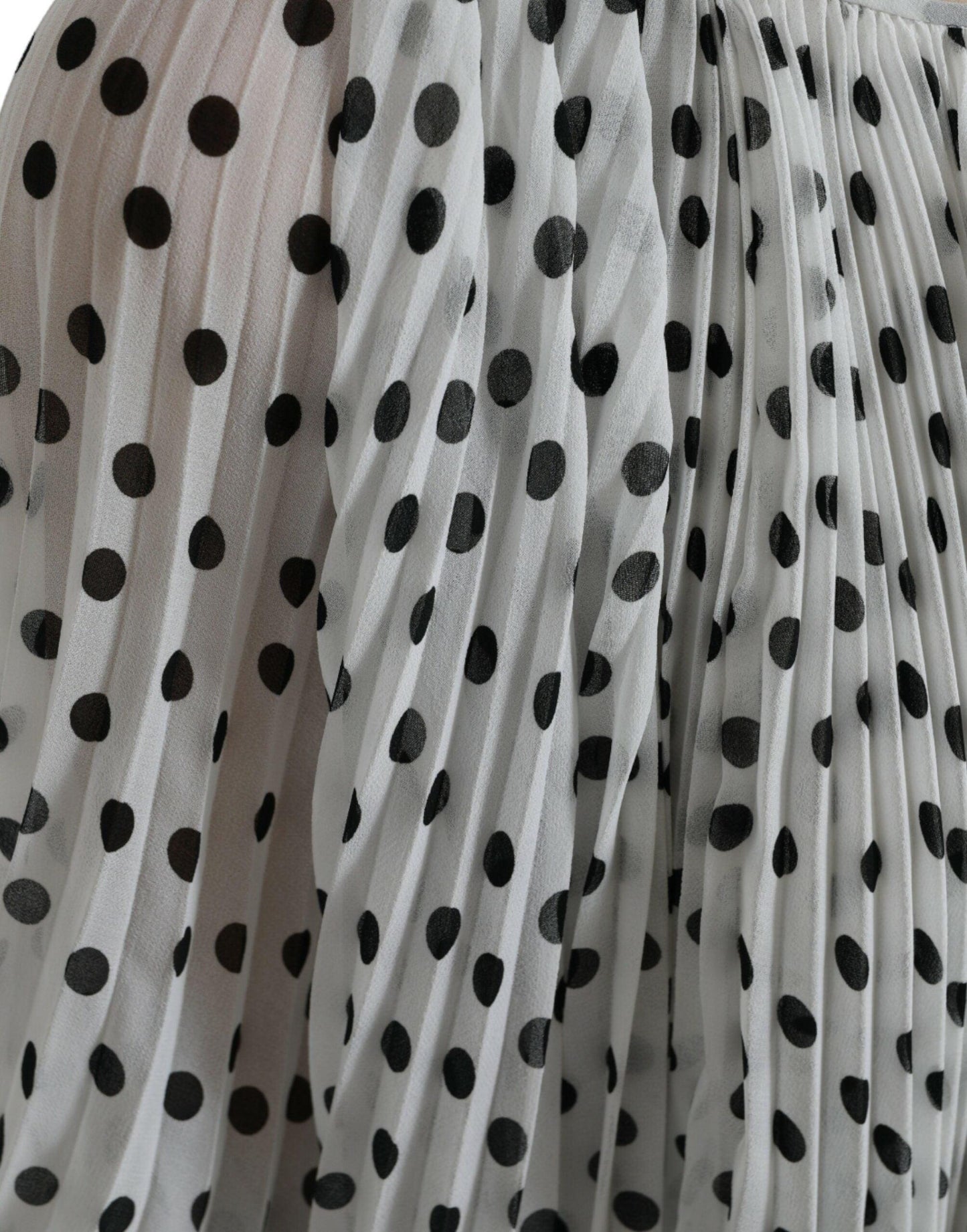 Dolce & Gabbana Elegant Polka Dots Maxi Dress - Arichezz.store