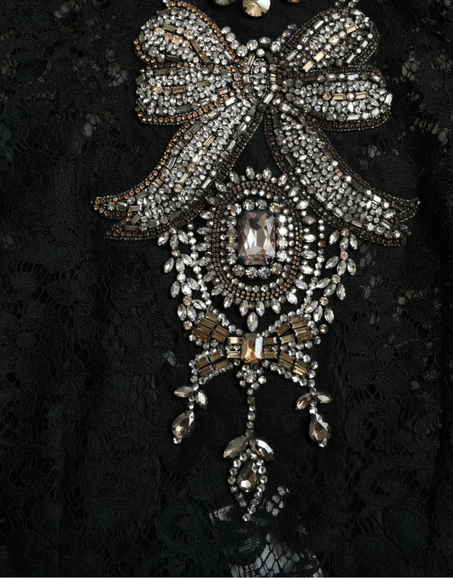 Dolce & Gabbana Elegant Crystal-Embellished Sheath Dress - Arichezz.store