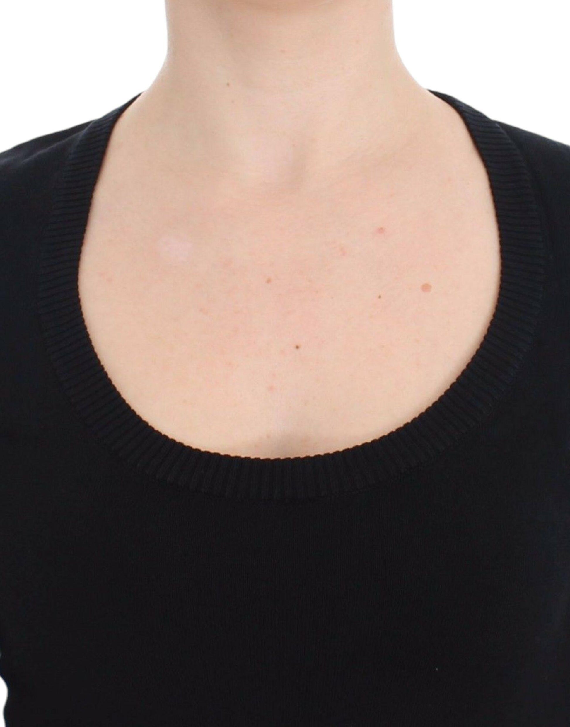 Dolce & Gabbana Elegant Black Deep Crewneck Sweater - Arichezz.store