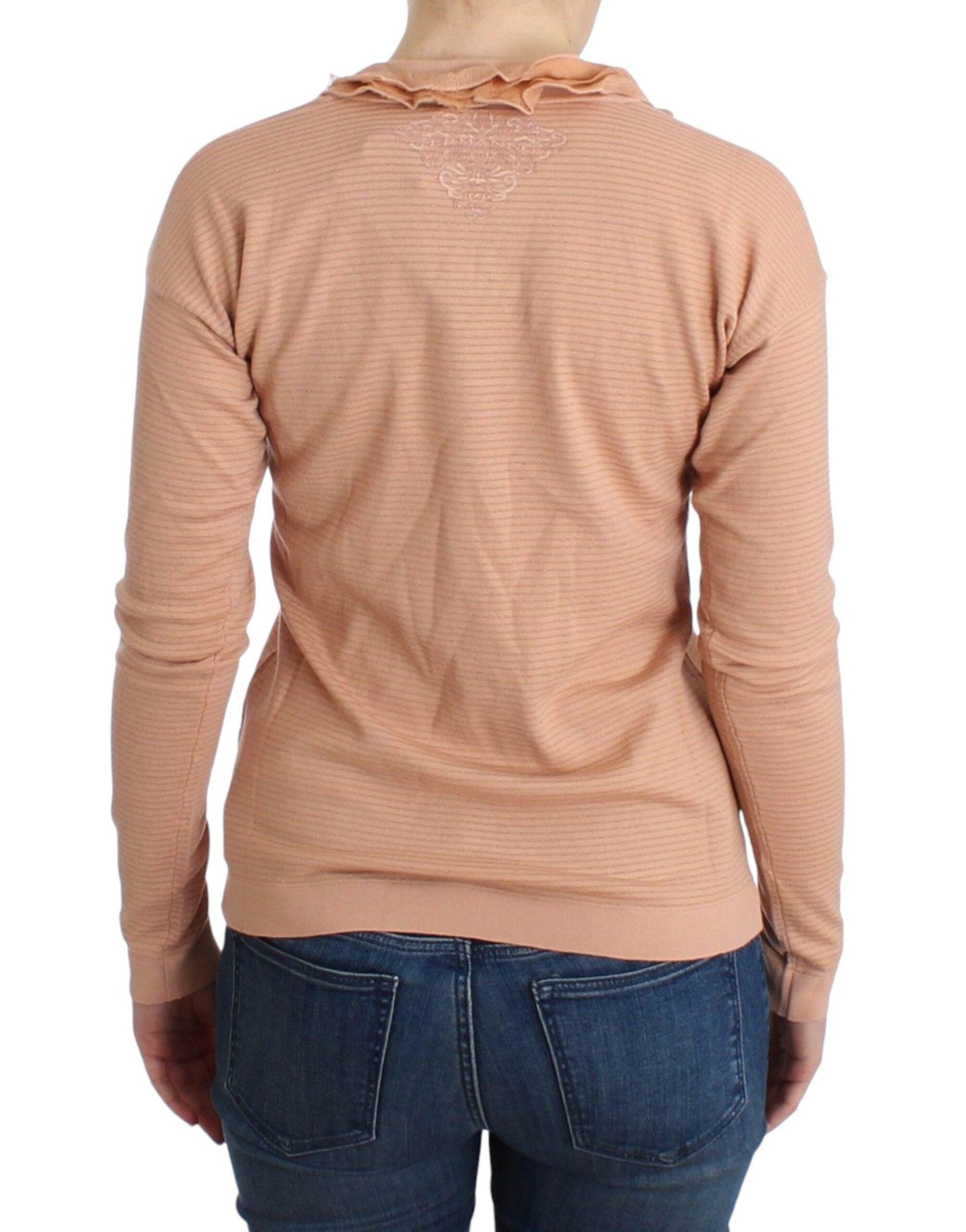 Ermanno Scervino Chic Striped Wool Blend Orange Sweater - Arichezz.store