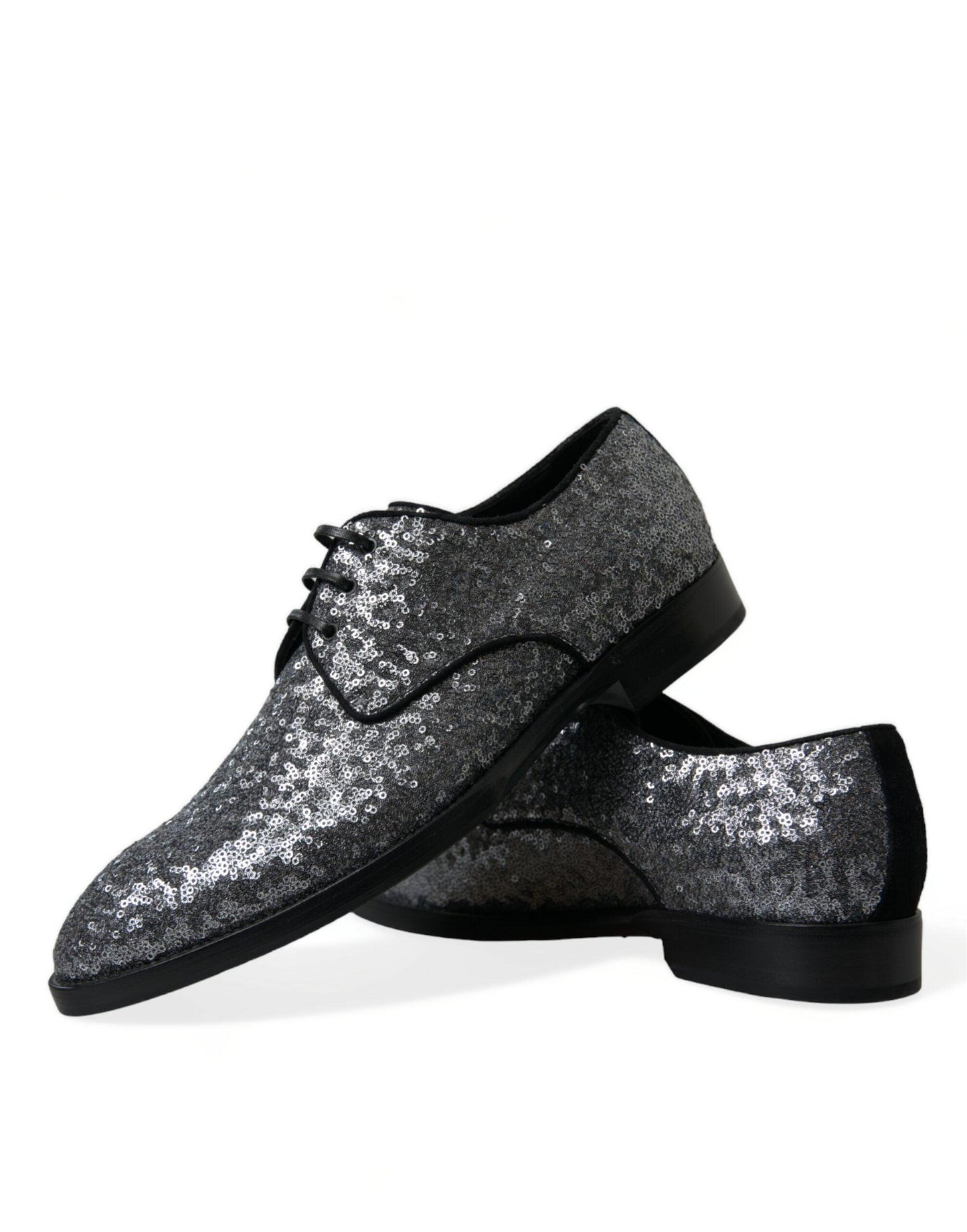 Dolce & Gabbana Exquisite Sequined Derby Dress Shoes - Arichezz.store