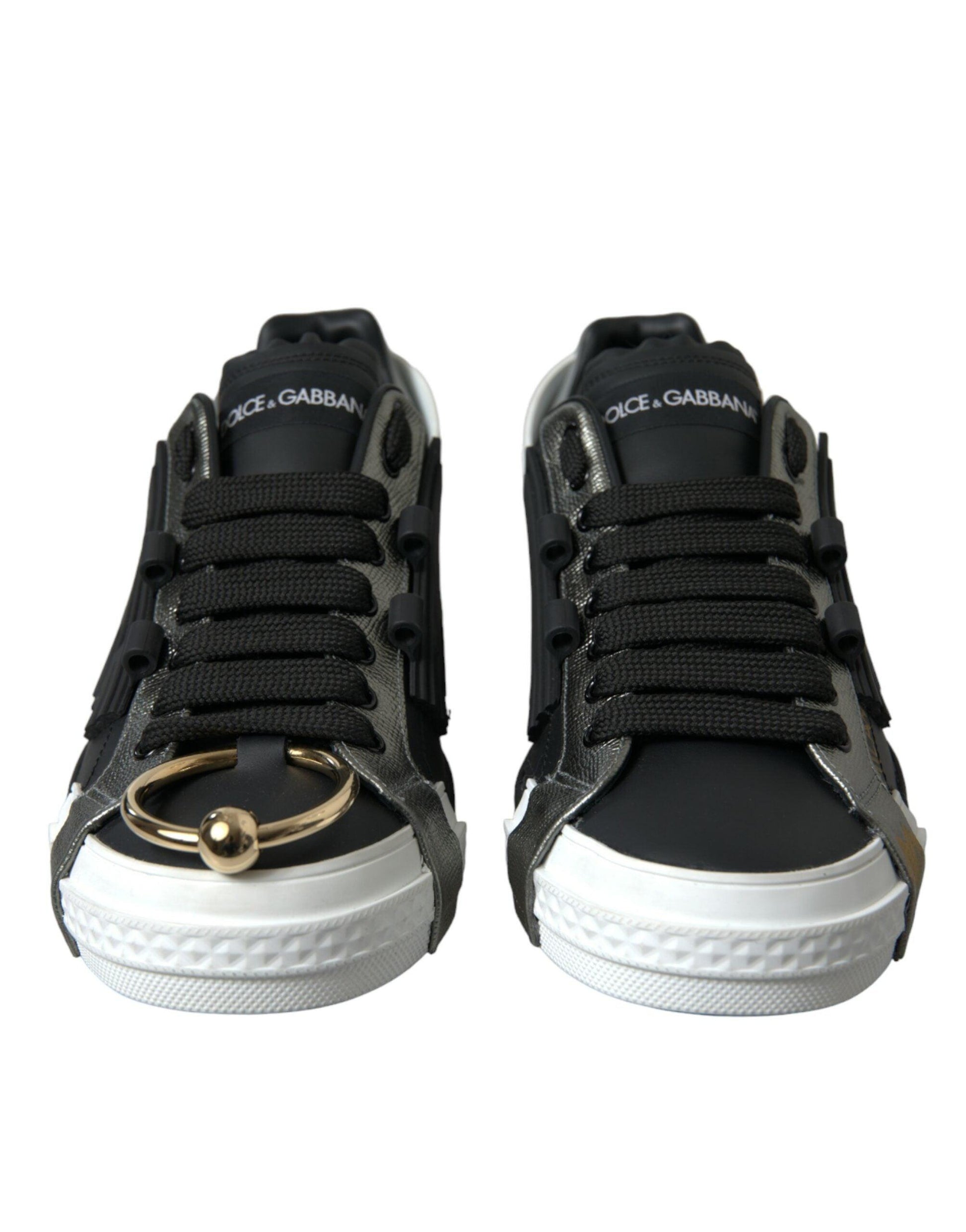 Dolce & Gabbana Elegant Calfskin Low Top Sneakers - Arichezz.store