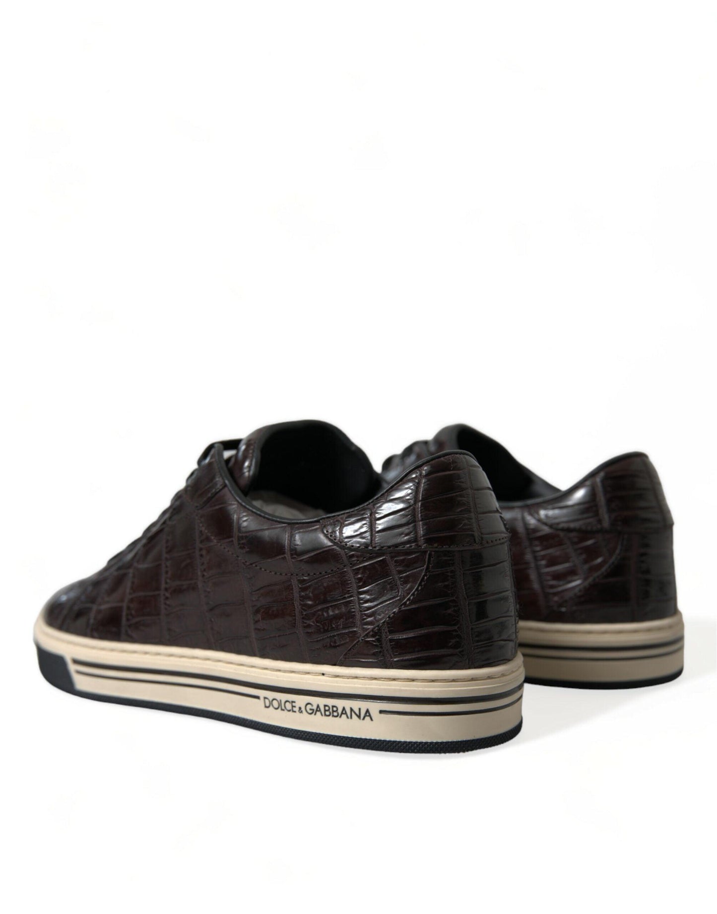 Dolce & Gabbana Elegant Exotic Leather Low-Top Sneakers - Arichezz.store