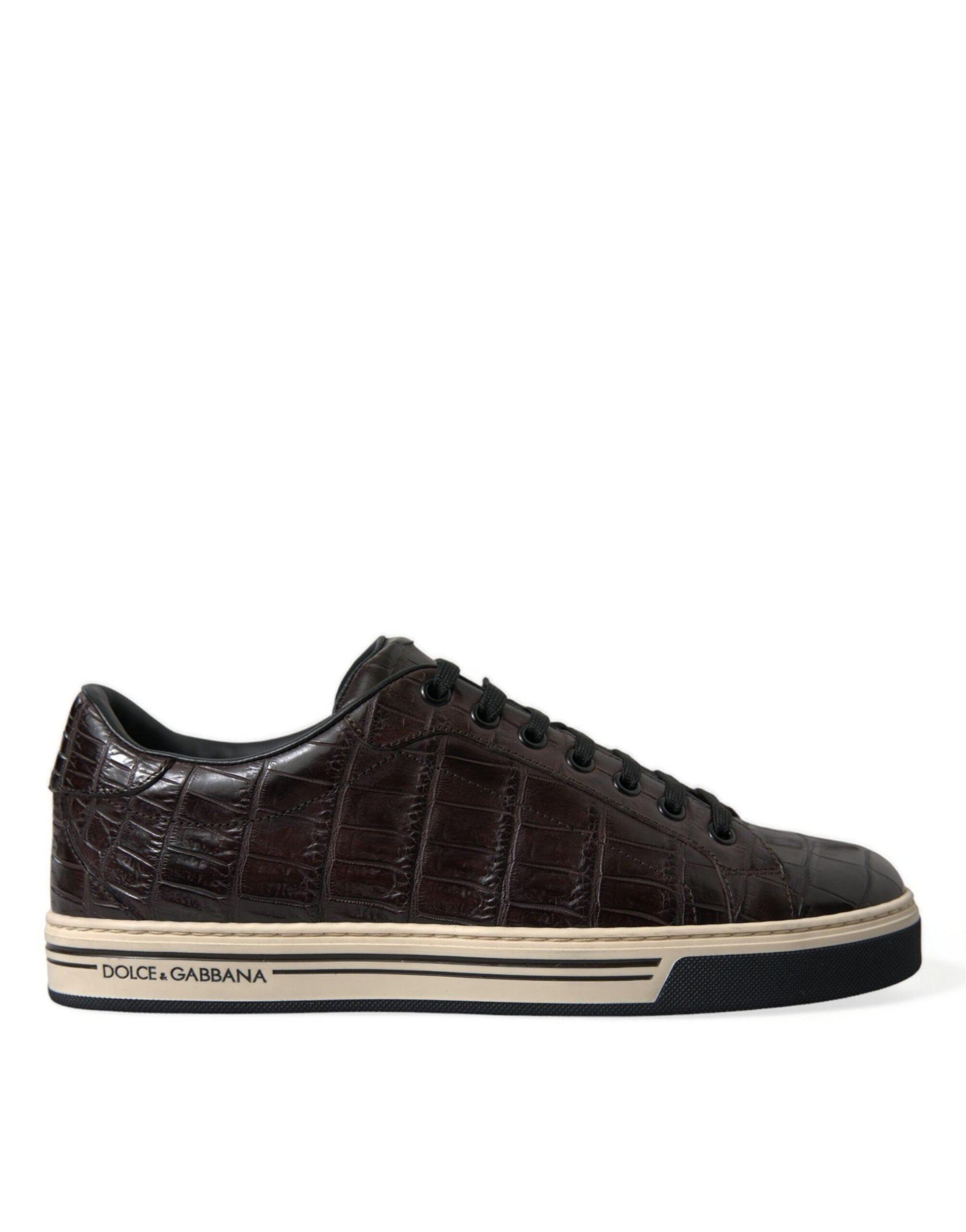 Dolce & Gabbana Elegant Exotic Leather Low-Top Sneakers - Arichezz.store