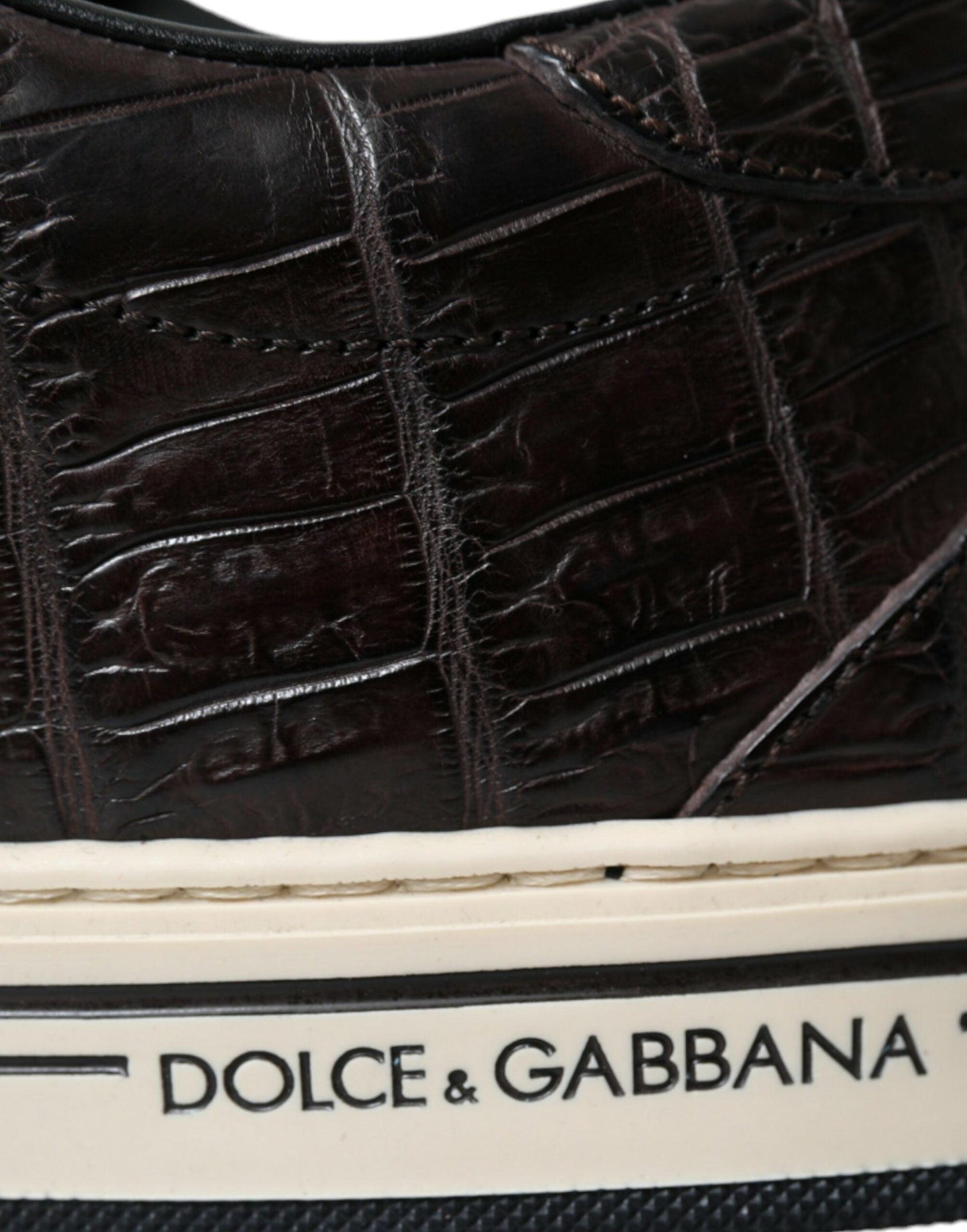 Dolce & Gabbana Elegant Exotic Leather Low-Top Sneakers - Arichezz.store