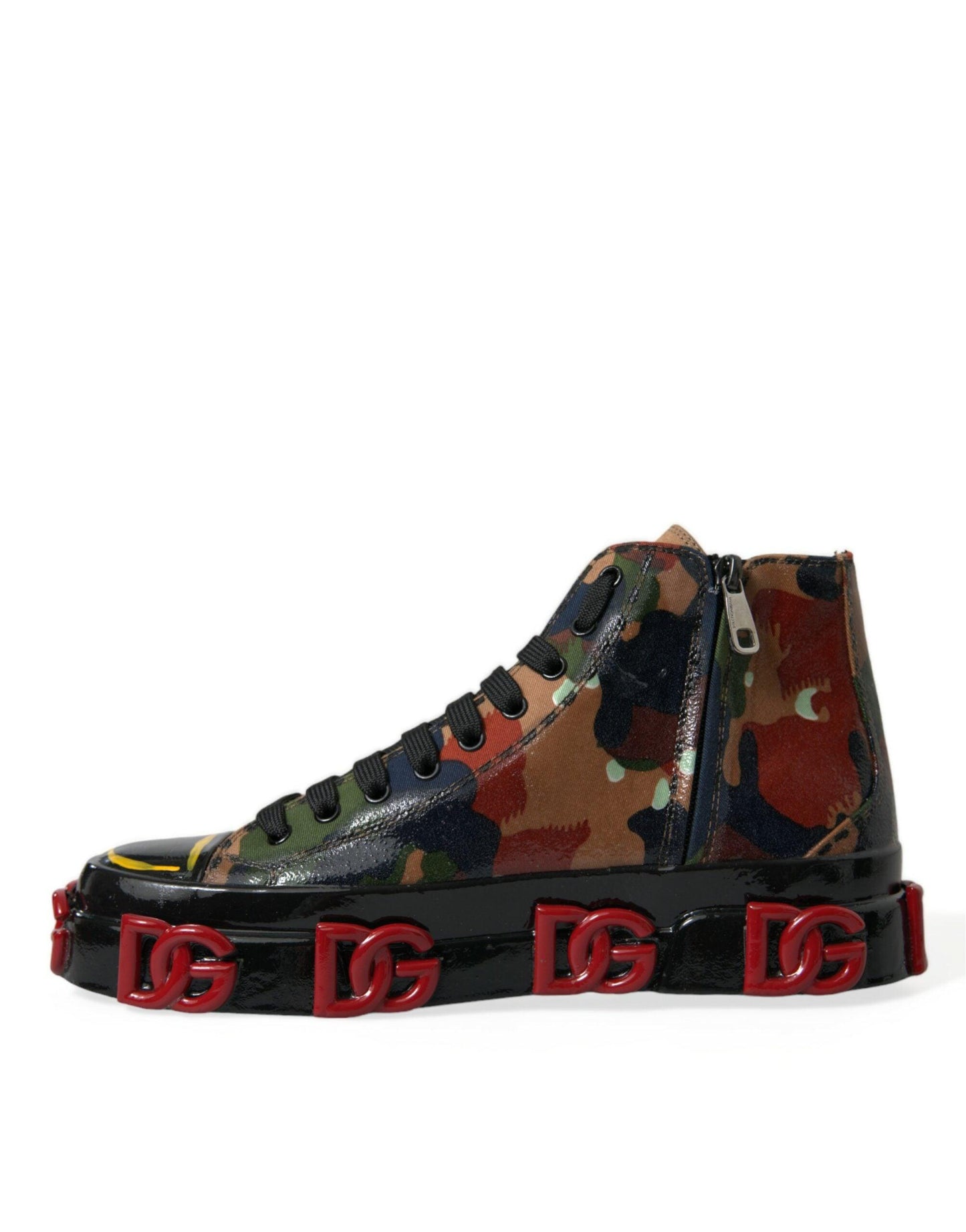 Dolce & Gabbana Chic Multicolor High-Top Sneakers - Arichezz.store