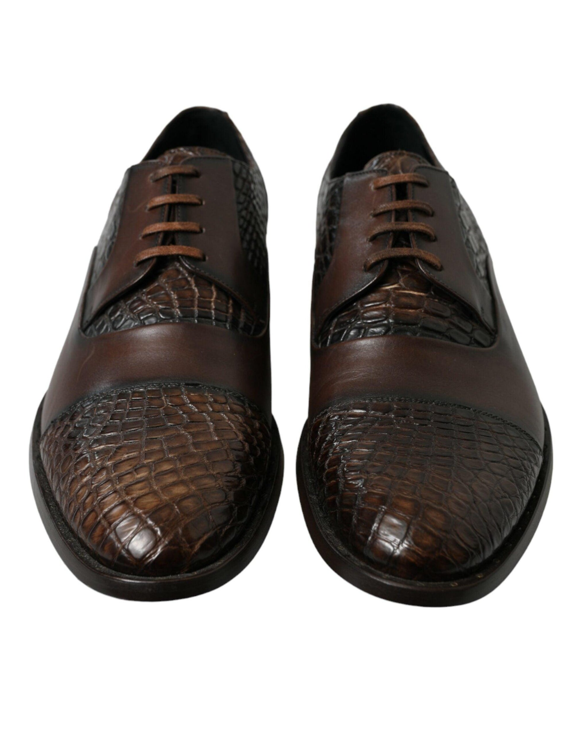 Dolce & Gabbana Elegant Textured Leather Oxford Dress Shoes - Arichezz.store