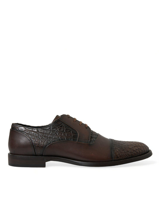 Dolce & Gabbana Elegant Textured Leather Oxford Dress Shoes - Arichezz.store