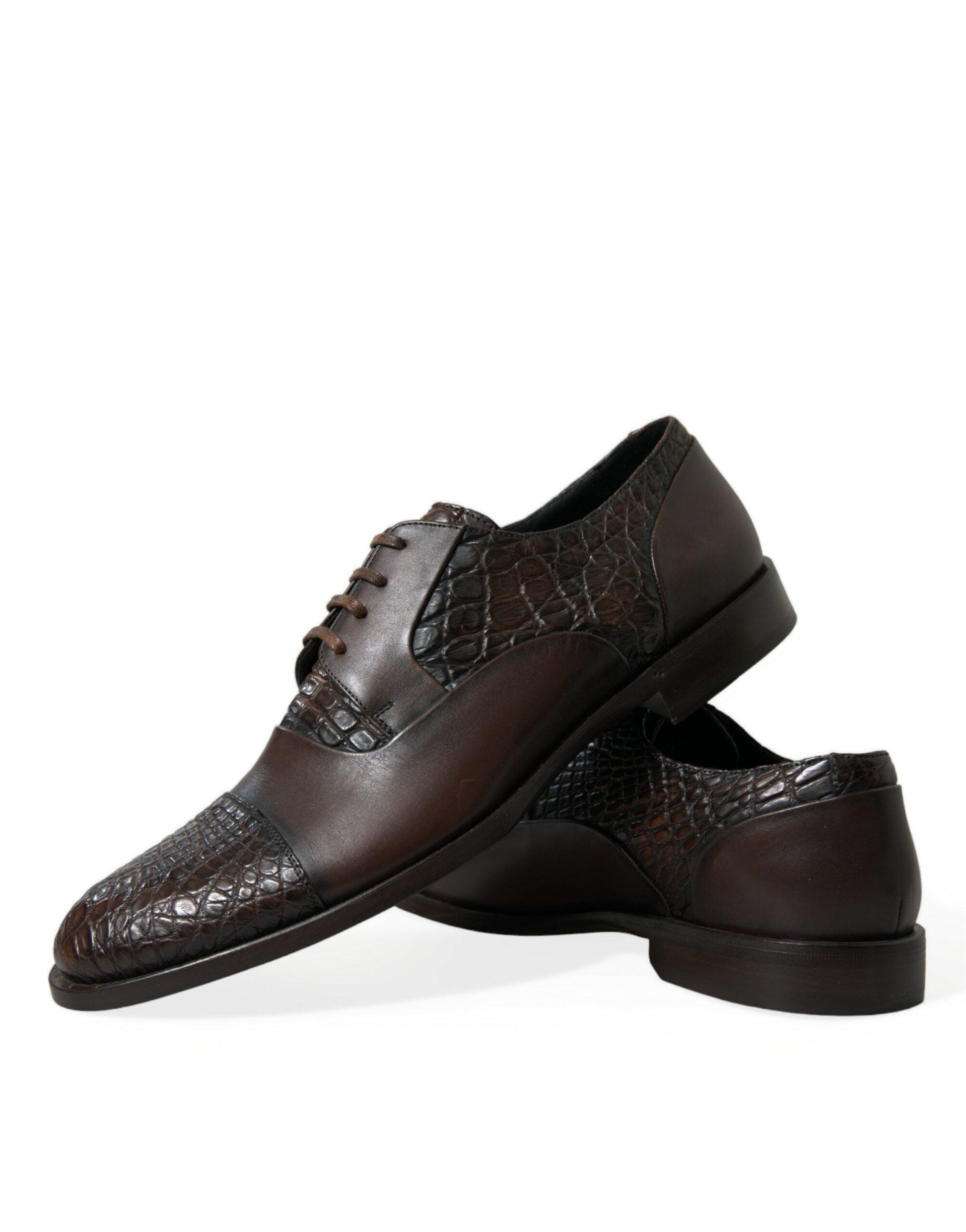 Dolce & Gabbana Elegant Textured Leather Oxford Dress Shoes - Arichezz.store