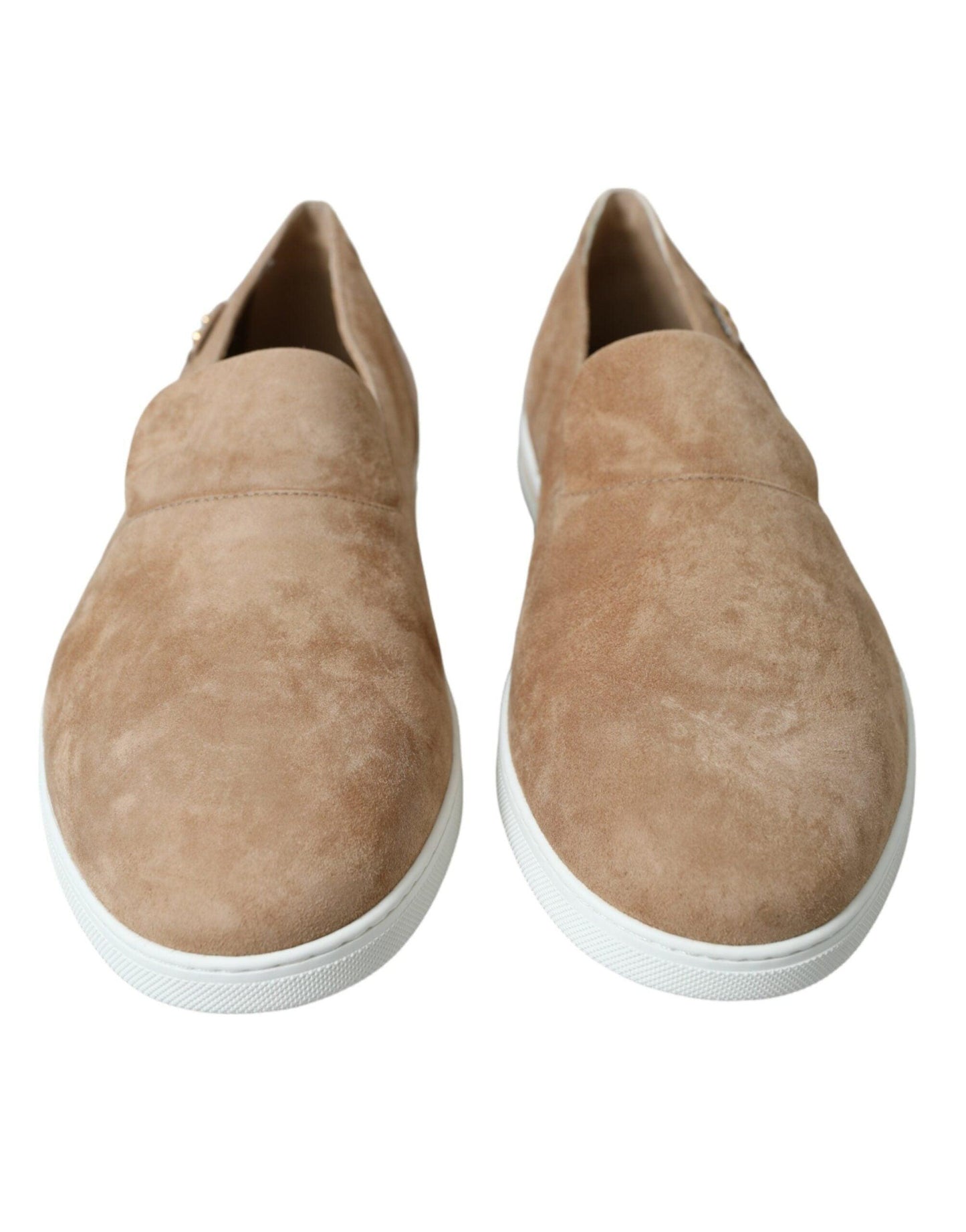 Dolce & Gabbana Elegant Beige Leather Loafers - Arichezz.store