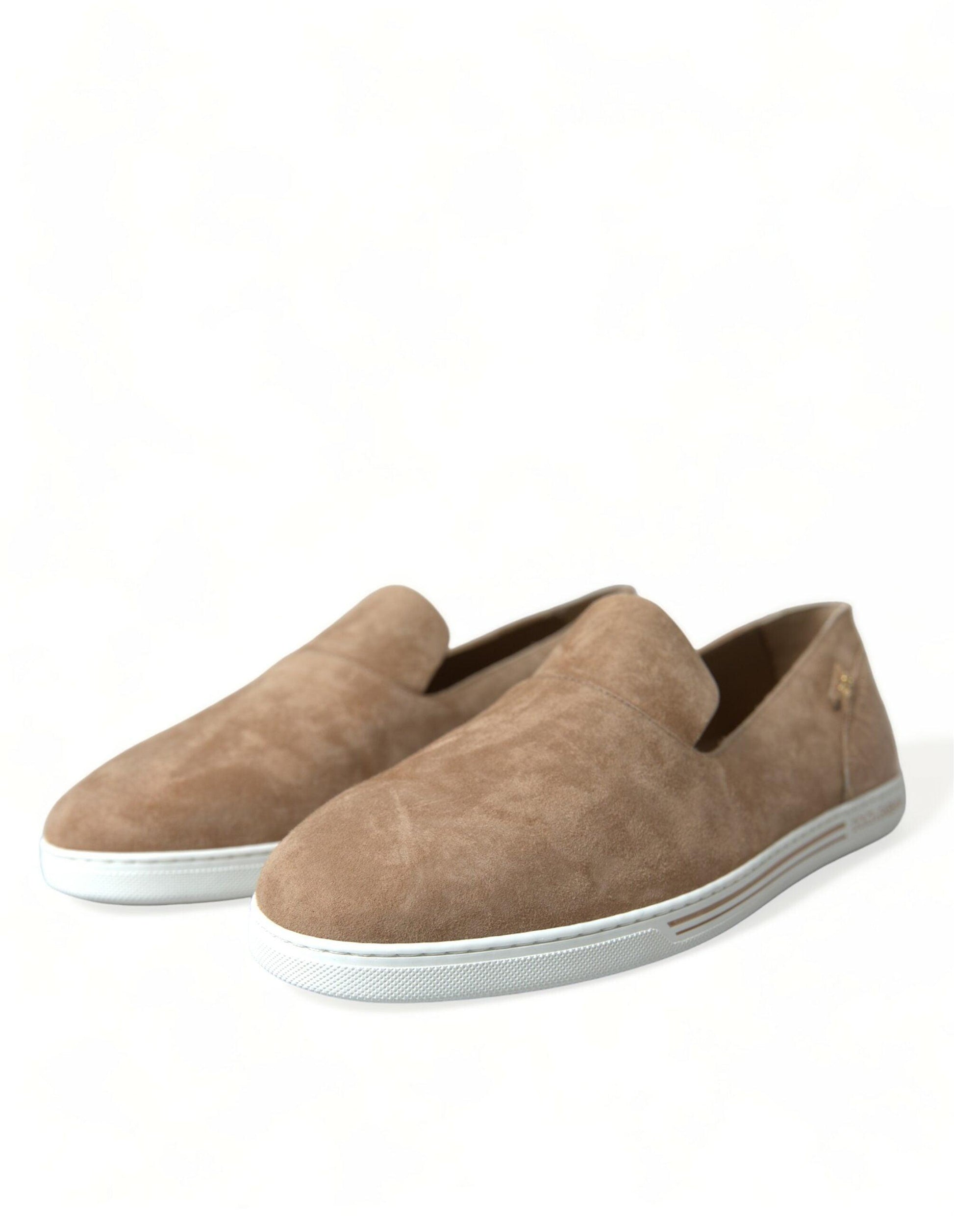 Dolce & Gabbana Elegant Beige Leather Loafers - Arichezz.store