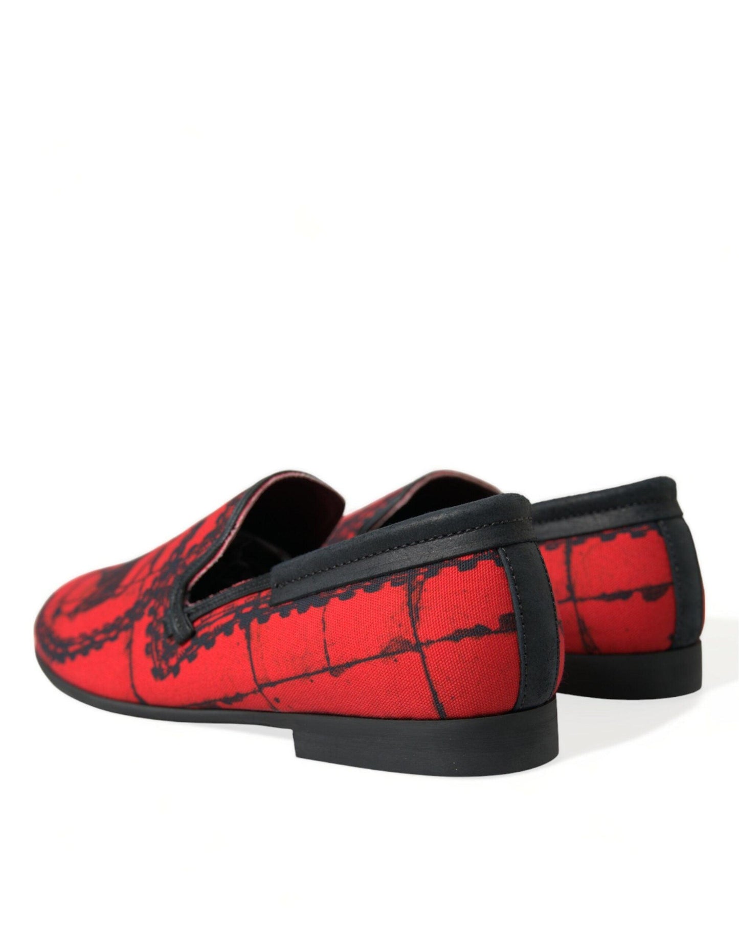 Dolce & Gabbana Torero-Inspired Luxe Red & Black Loafers - Arichezz.store