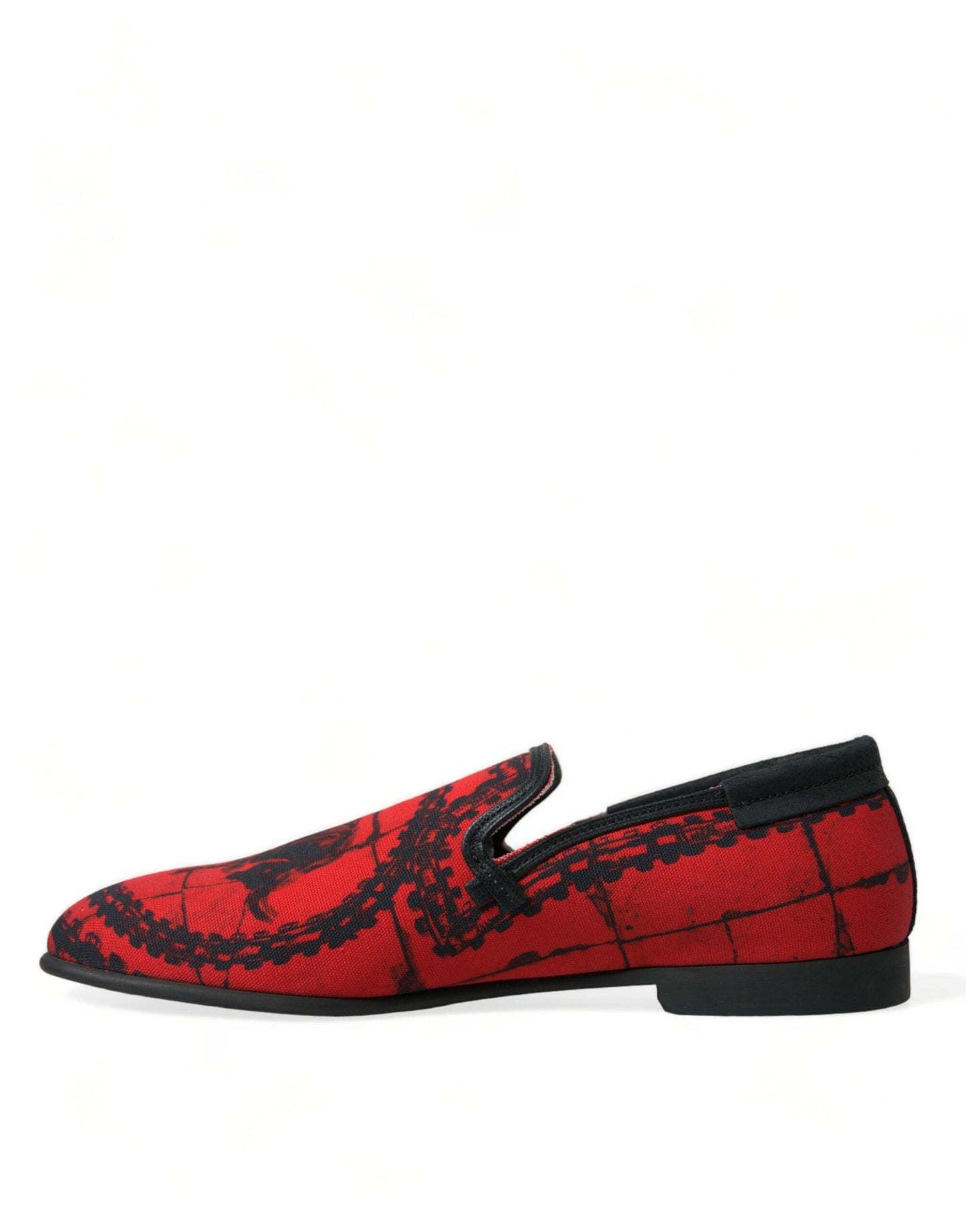 Dolce & Gabbana Torero-Inspired Luxe Red & Black Loafers - Arichezz.store